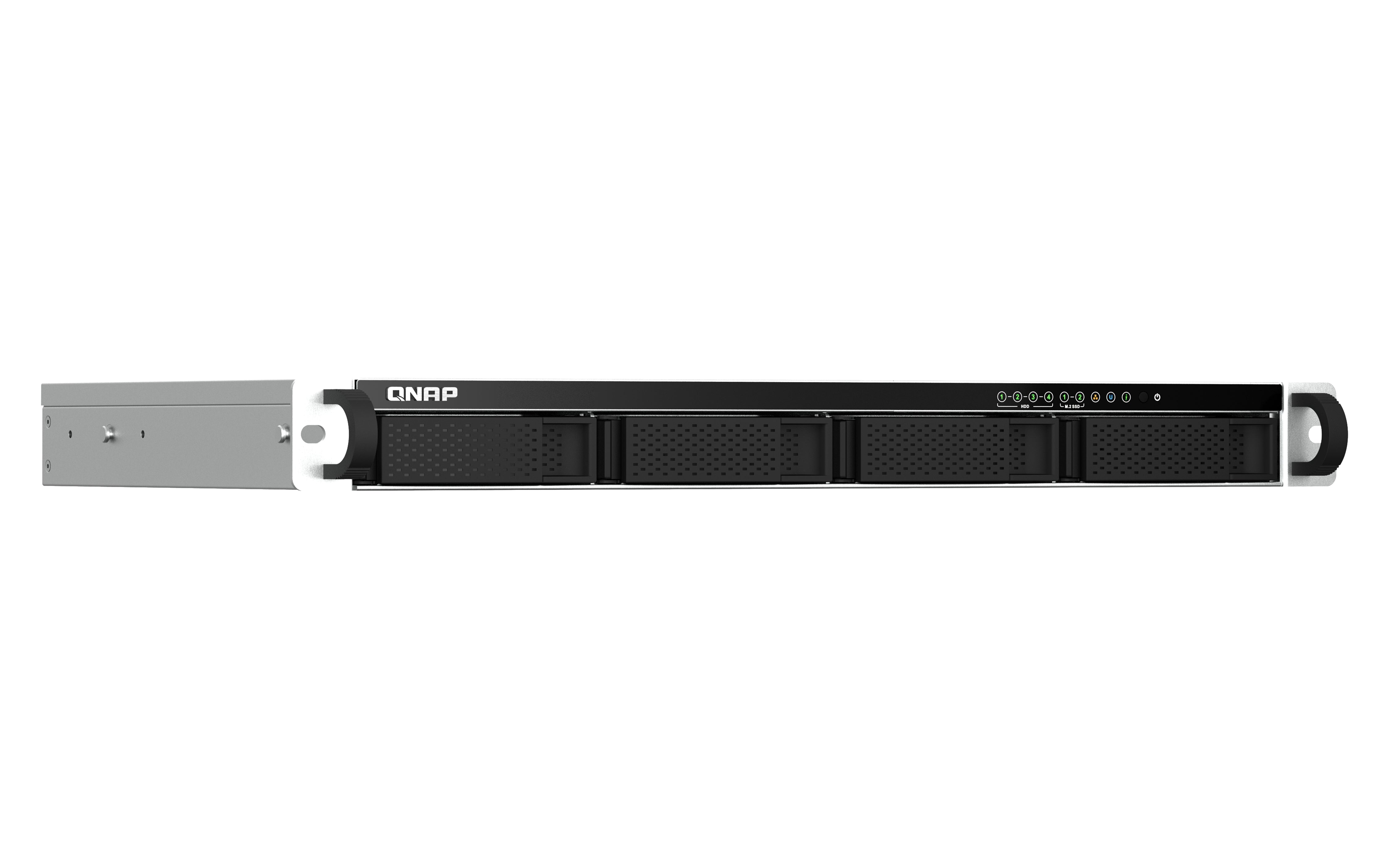 QNAP 4-bay short depth 12p rackmount NAS Intel Celeron N5105/N5095 quad-core