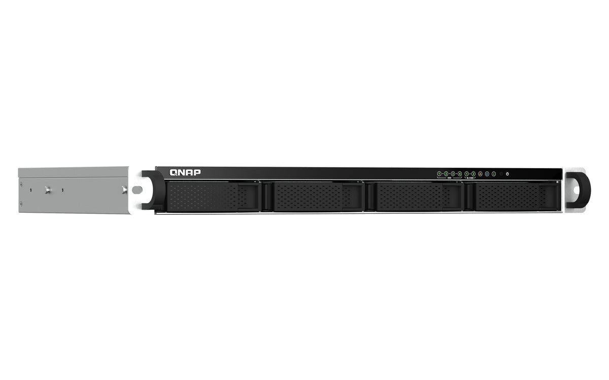 QNAP 4-bay short depth 12p rackmount NAS Intel Celeron N5105/N5095 quad-core