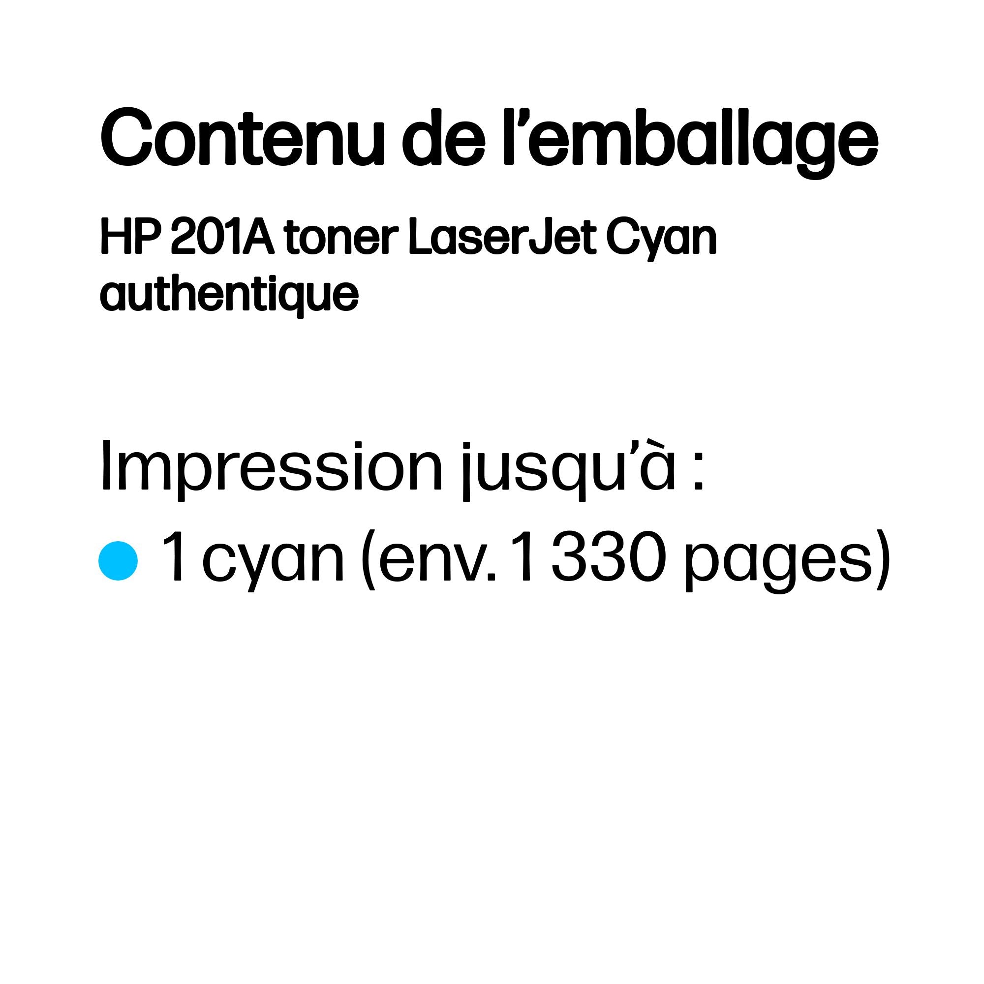 HP 201A original Toner cartridge CF401A cyan 1.330 pages standard capacity