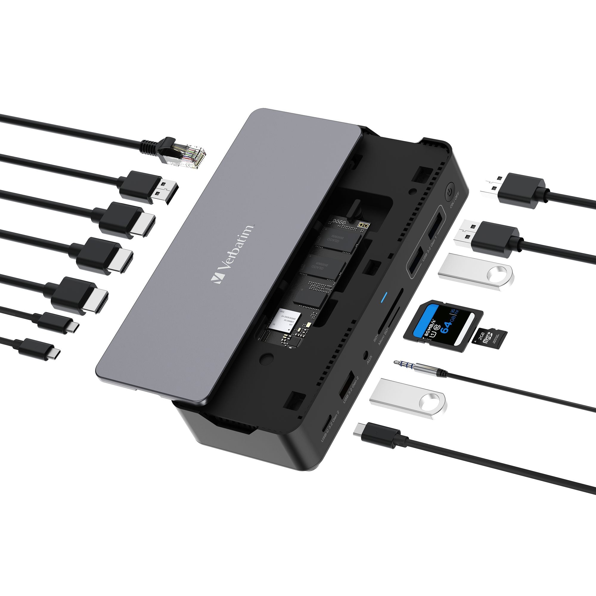 USB-C Pro Docking Station 15 Port with S