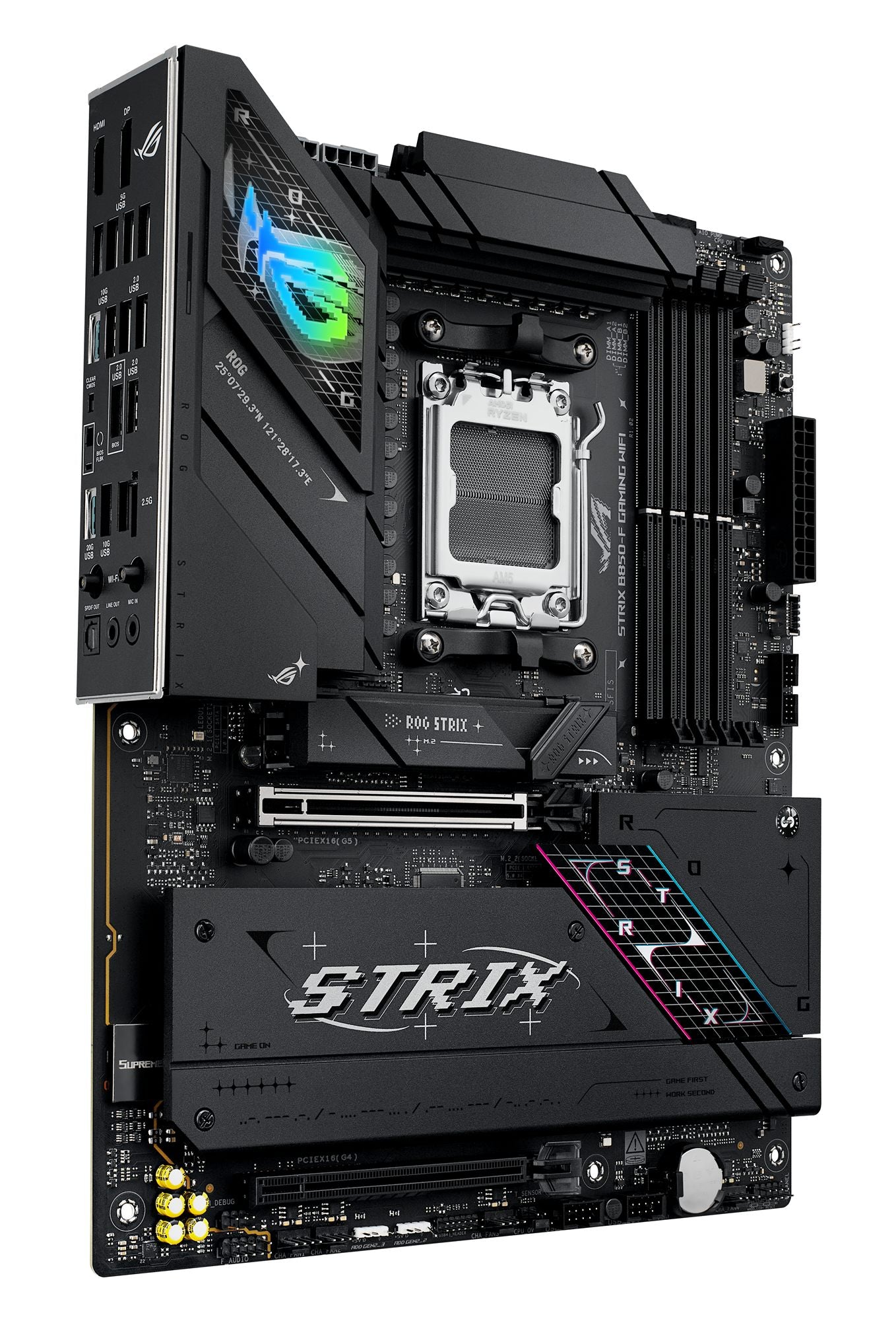 ASUS ROG STRIX B850-F GAMING WIFI AM5 DDR5 ATX MB 1xHDMI 1xDP 4xM.2 2xSATA