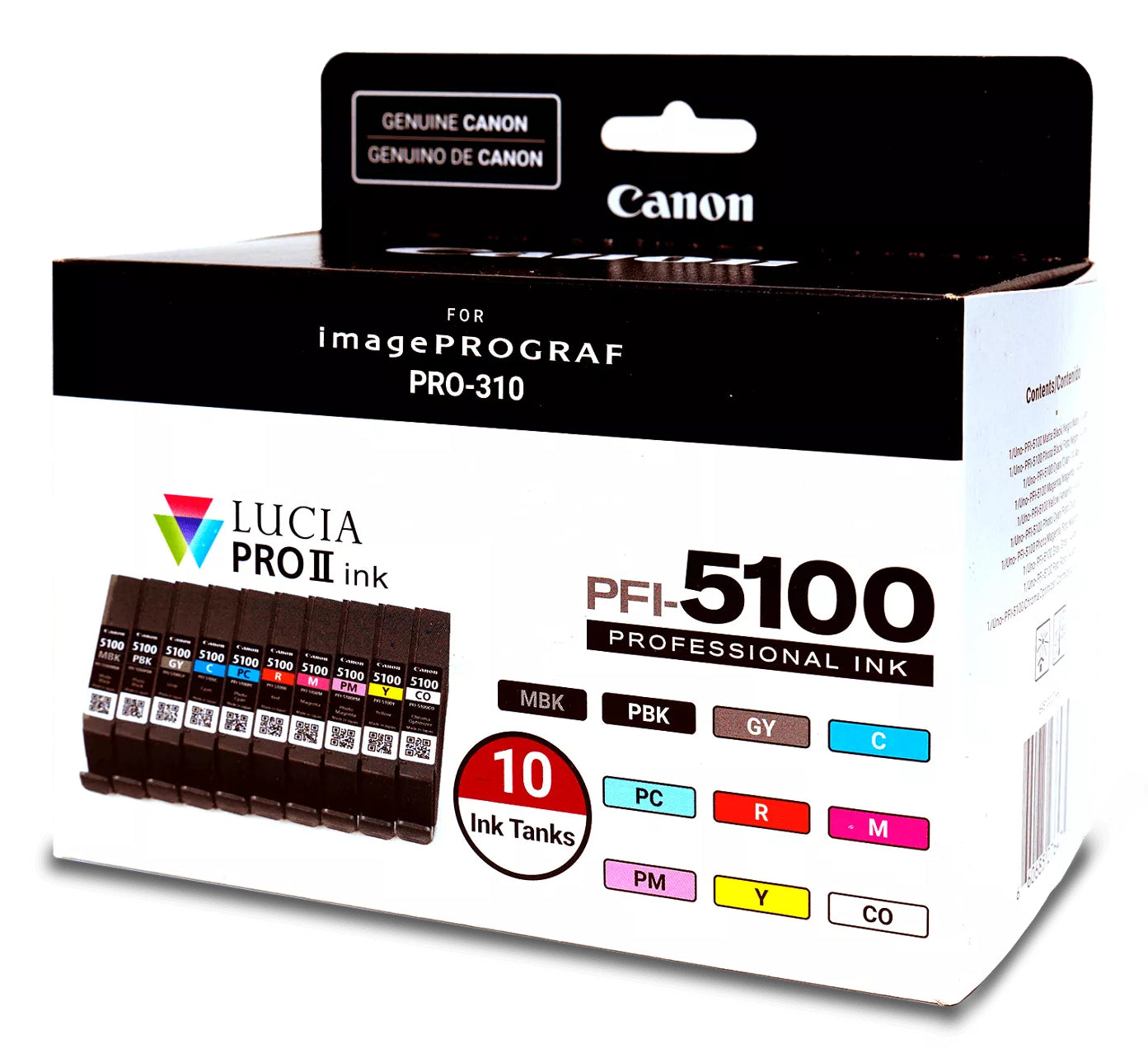 CANON PFI-5100 MBK/PBK/C/M/Y/PC/PM/R/GY/CO Multi Pack