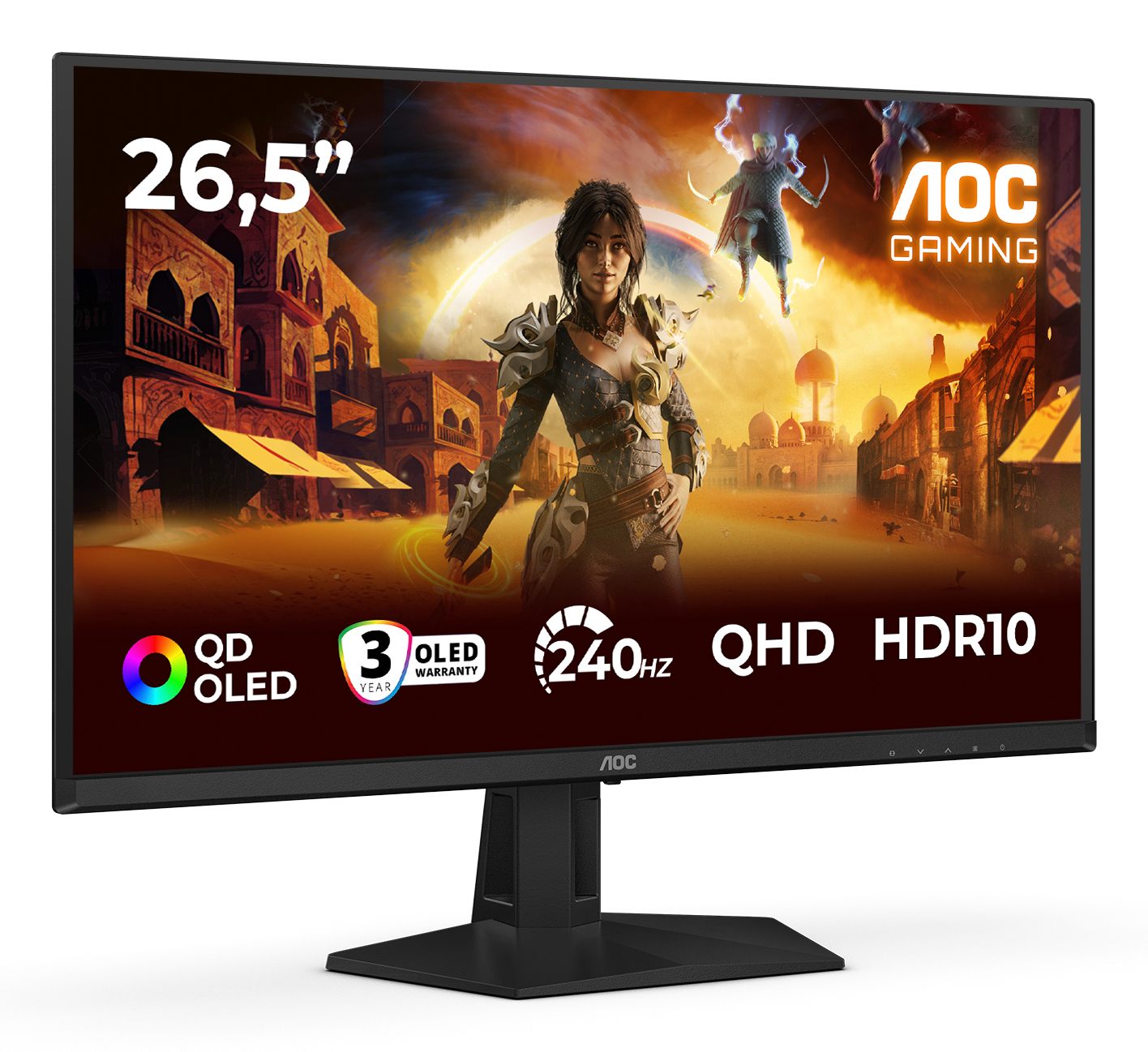 AOC Q27G41ZDF 27p QD-OLED 240Hz 0.3ms 400cd/m2 HDMI 2.0 DP1.4