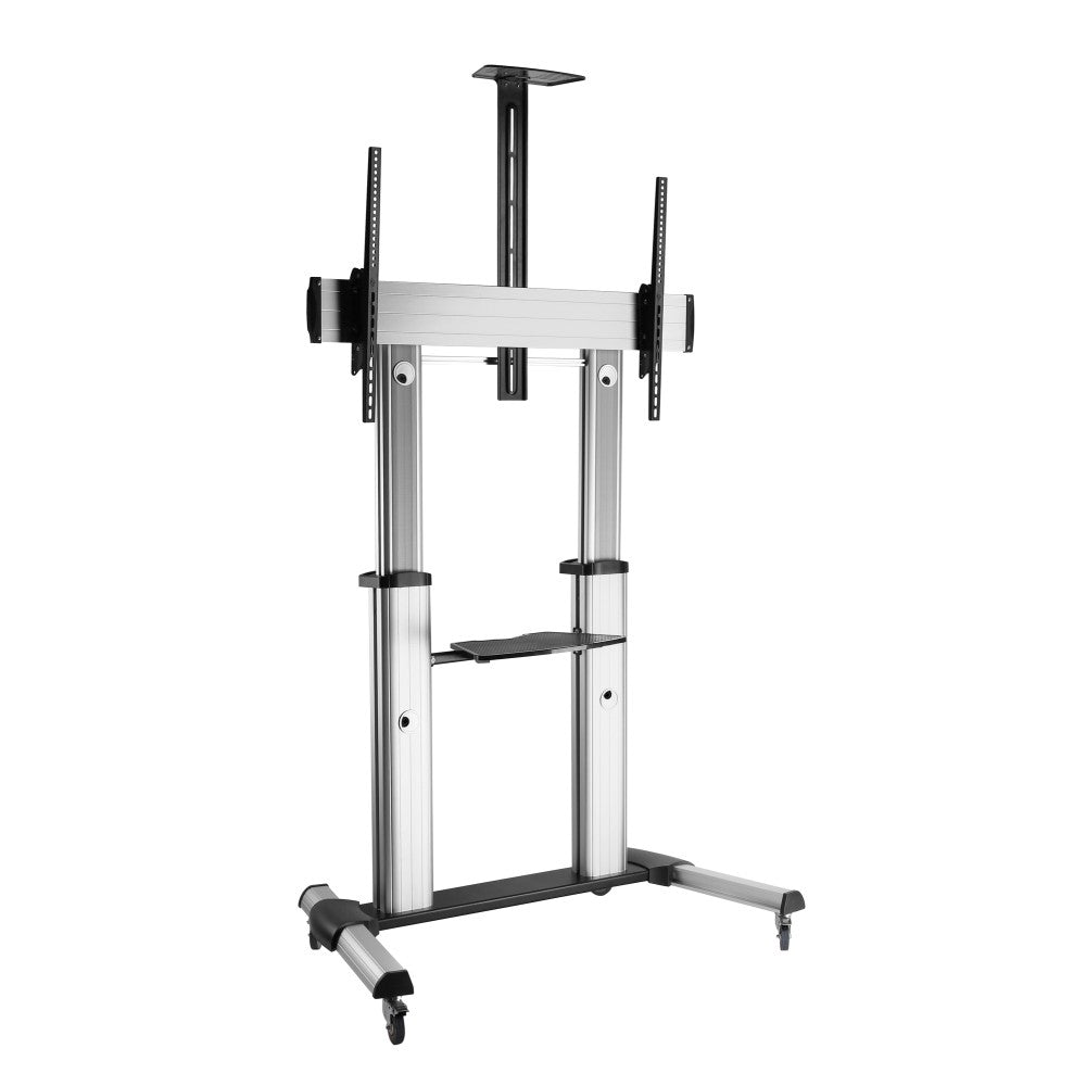 "Techly ICA-TR24 Support TV mobile 60-100"" jusqu'a 100kg réglable 2 étageres"