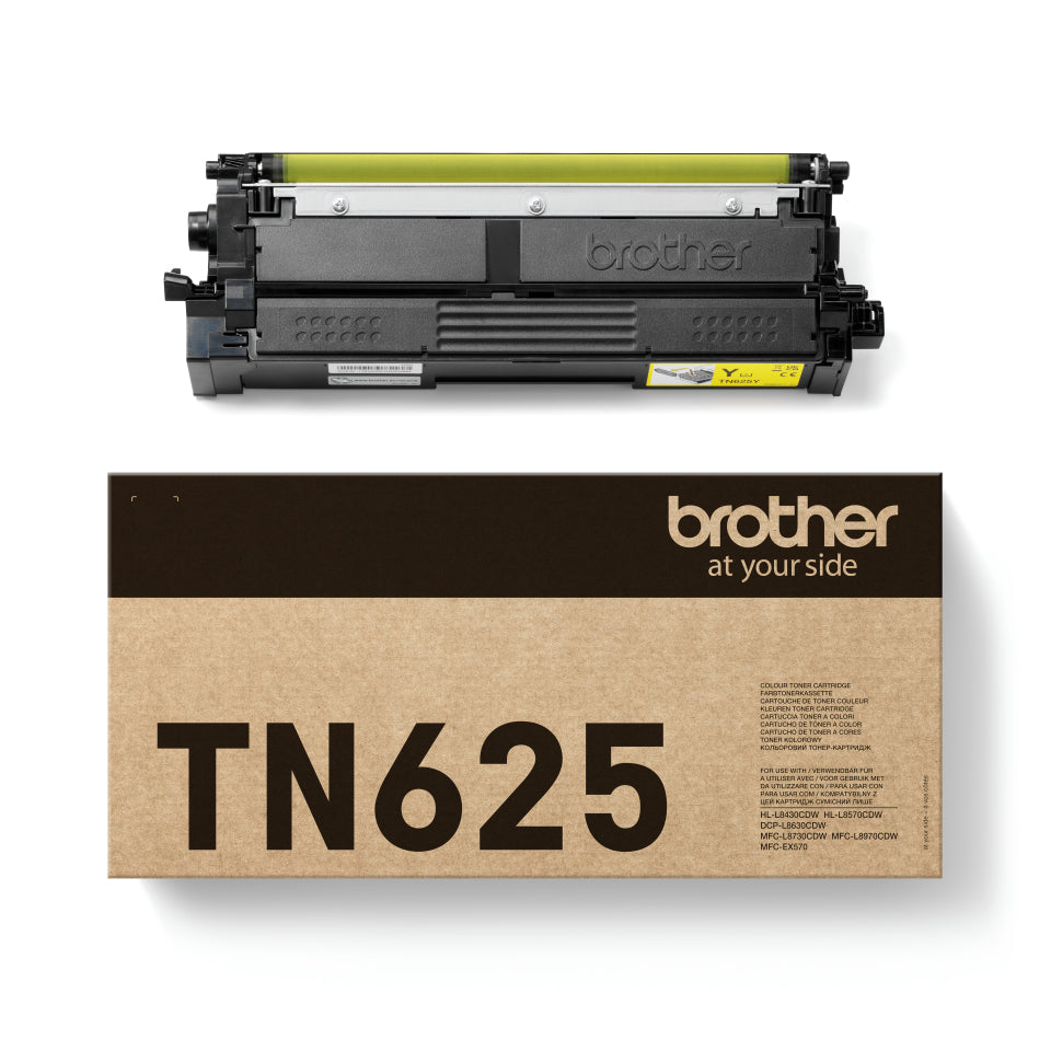BROTHER TN-625Y Yellow Toner Cartridge 1.8K pages