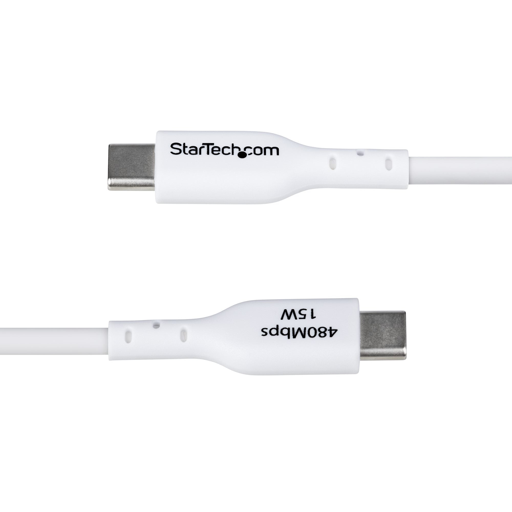 2m White USB-A to USB-C Charging Cable