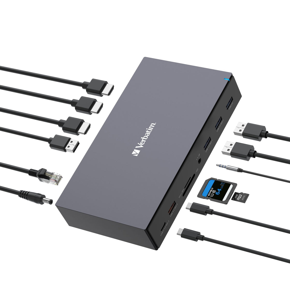 VERBATIM USB-C PRO DOCKING STATION 17 PORT CDS-17 WCF (P)