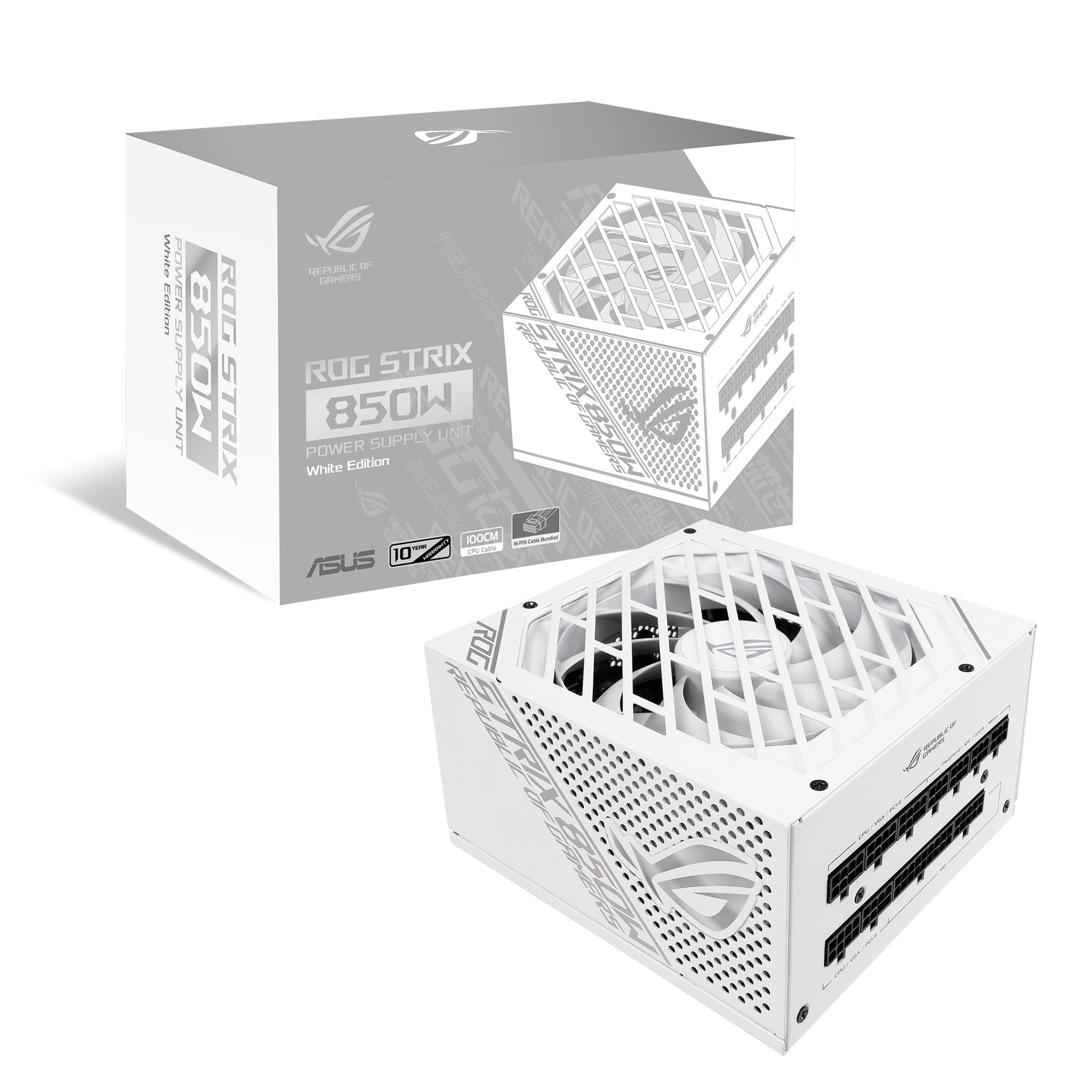 ASUS ROG STRIX 850W Gold Fully Modular Power Supply WHITE