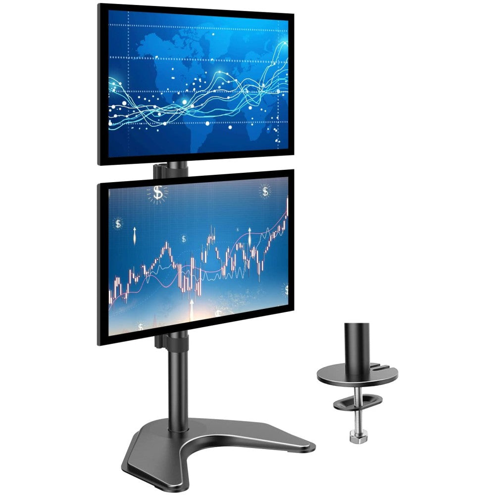 "Techly ICA-LCD 2520V Support de bureau vertical pour 2 moniteurs 13-27"" LCD 10kg"