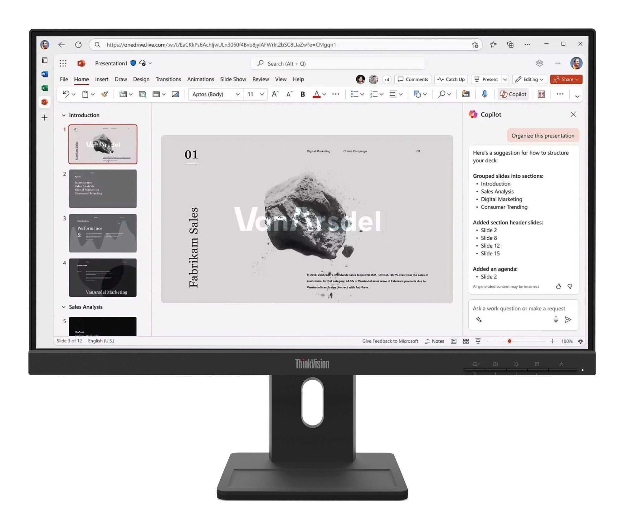LENOVO ThinkVision E22-40 21.5p IPS FHD 16:9 100Hz 250cd/m2 4ms HDMI DP VGA