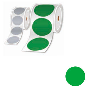 BROTHER Pre-cut and pre-printed round labels calendar tags on rolls Orange 50mm - 500 labels / roll