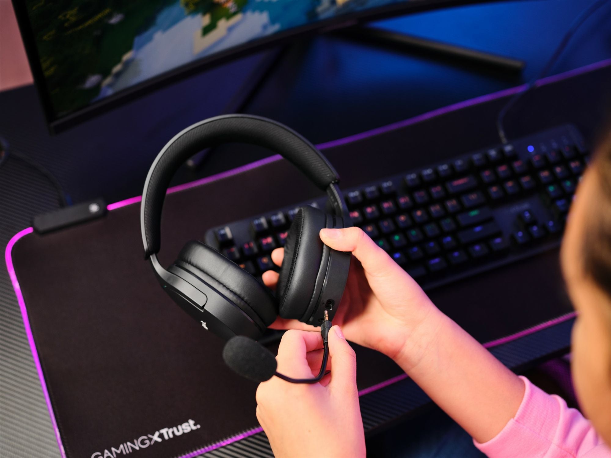 TRUST Casque gaming sans fil FAYZO DUAL Wireless - Black