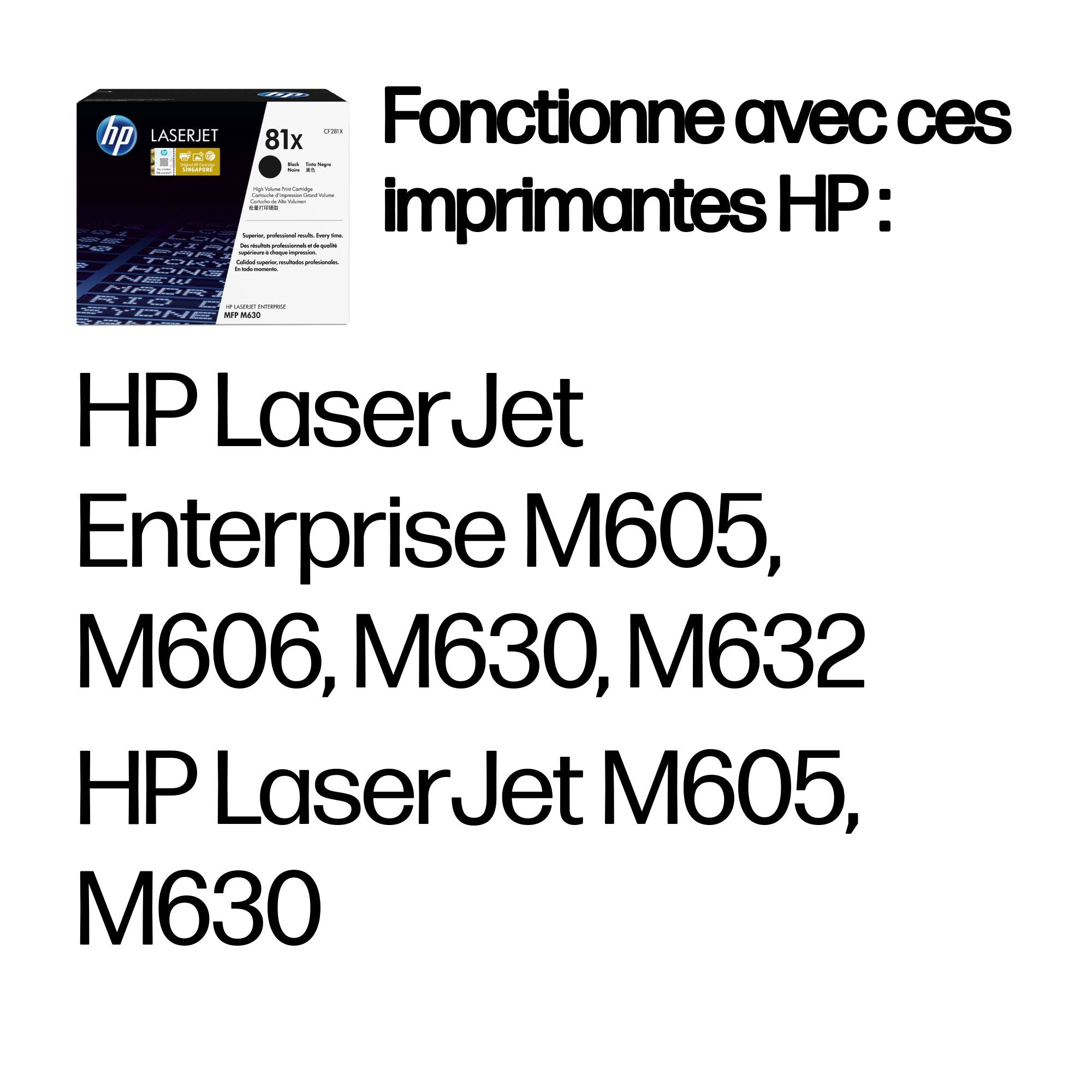 HP 81X original Toner cartridge CF281X black high capacity 25.000 pages 1-pack