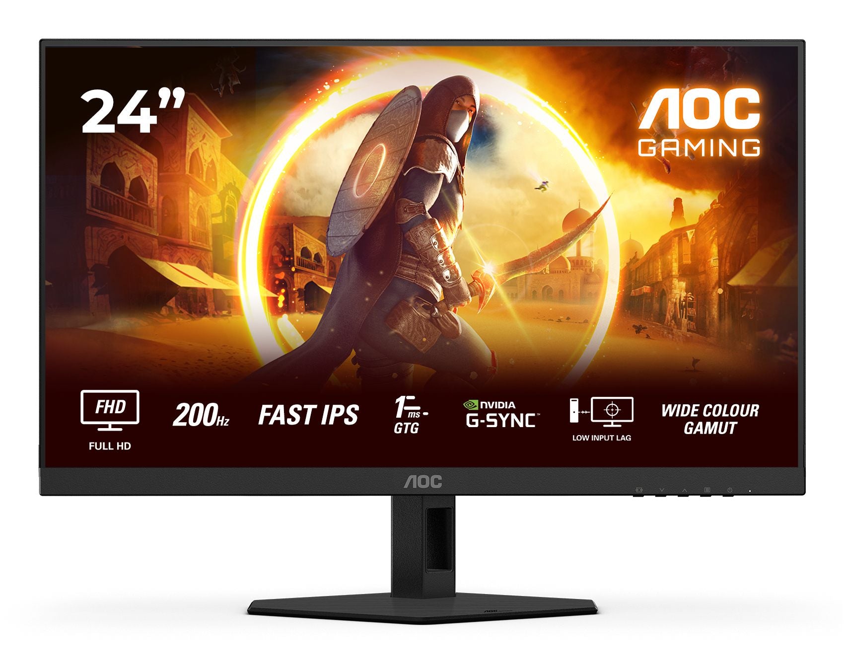 AOC 24G4HRE 23.8p FHD IPS 200Hz 0.5ms 300cd/m2 HDMI Speakers