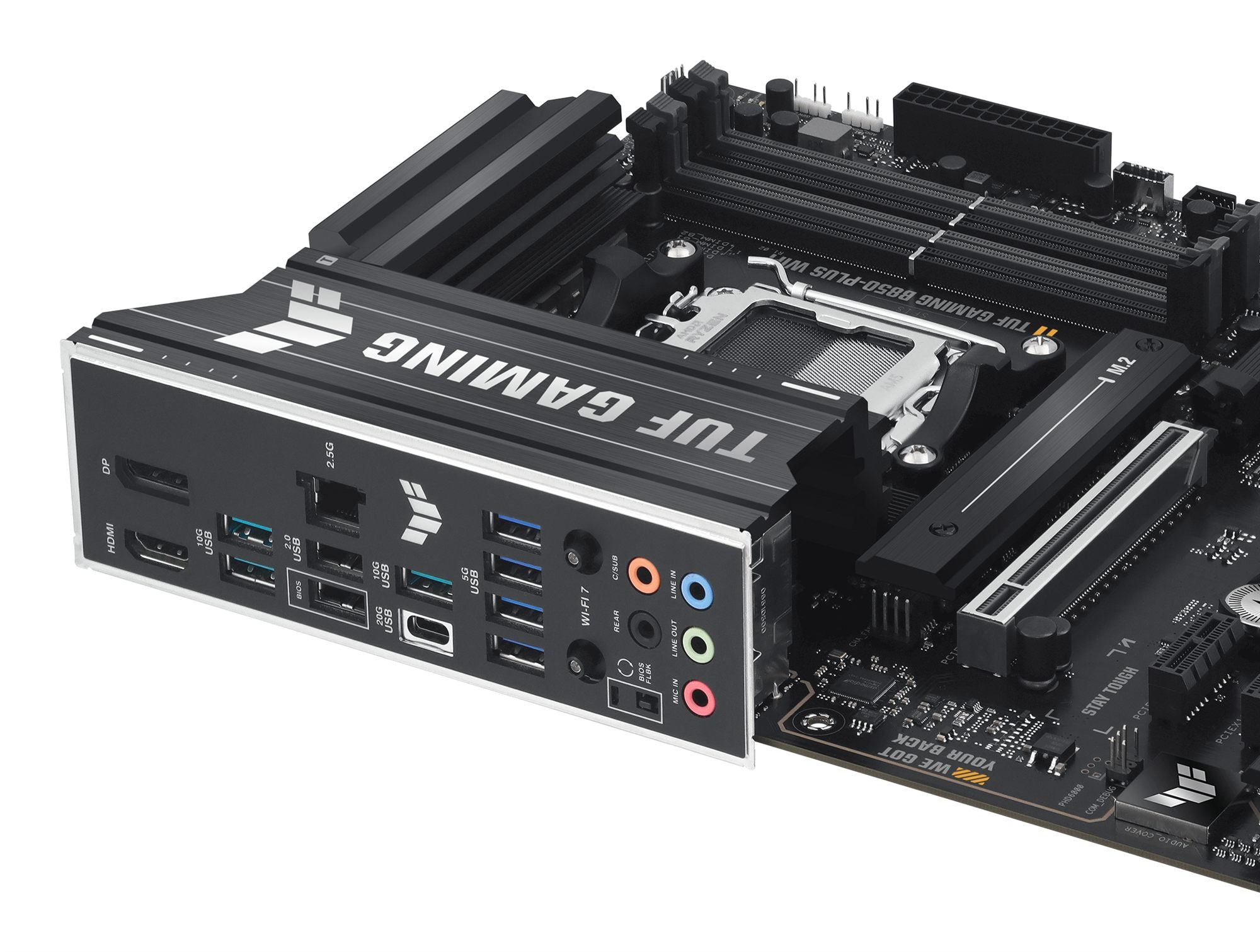 ASUS TUF GAMING B850-PLUS WIFI AM5 DDR5 ATX MB 1xHDMI 1xDP 3xM.2 4xSATA