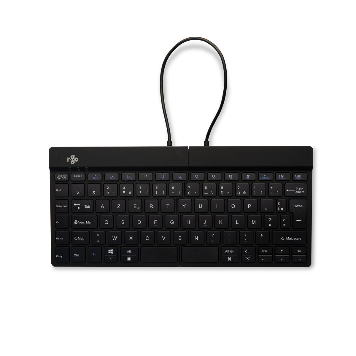 R-GO TOOLS Clavier ergo Split Break, divisé, Bluetooth noir