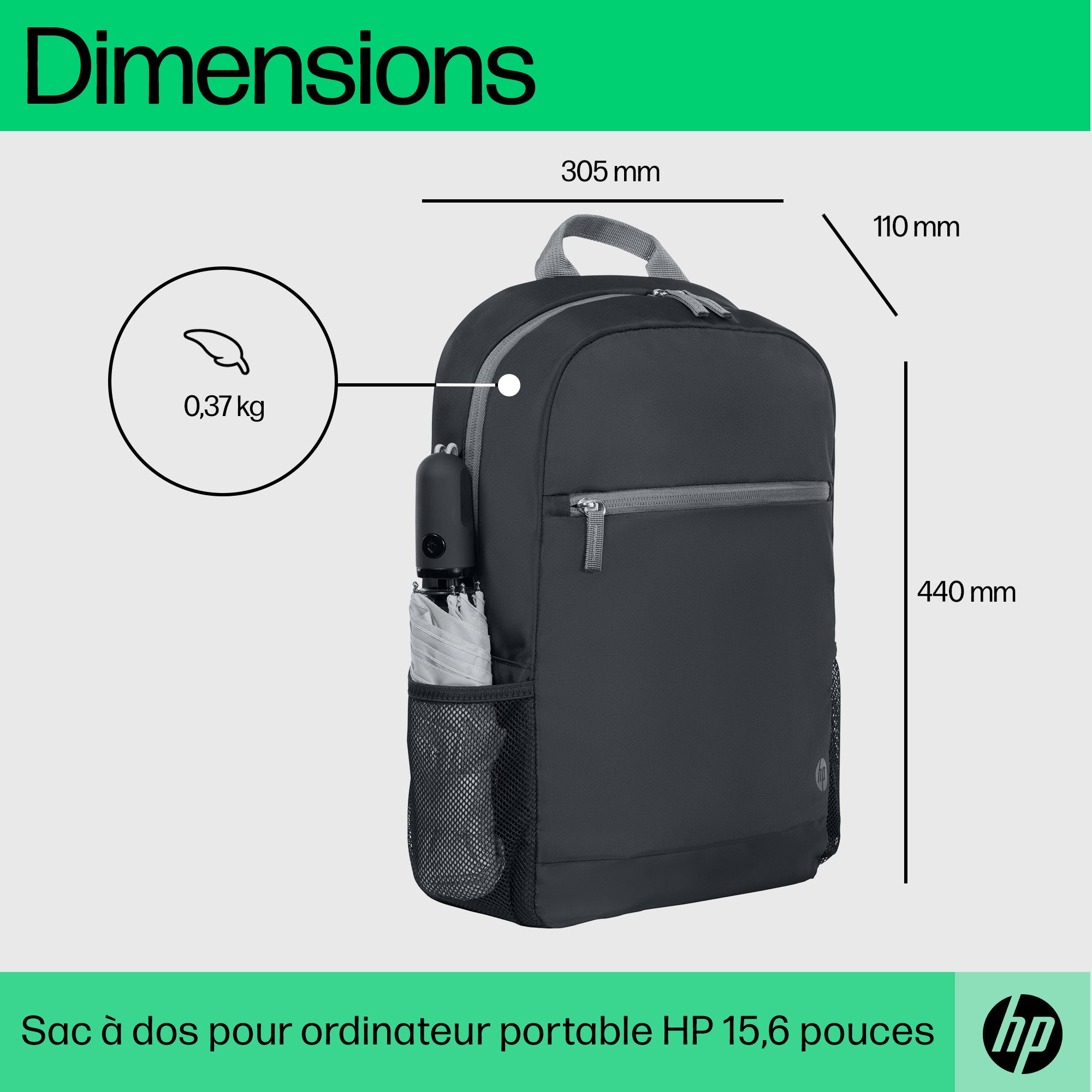 HP 15.6 Laptop Backpack