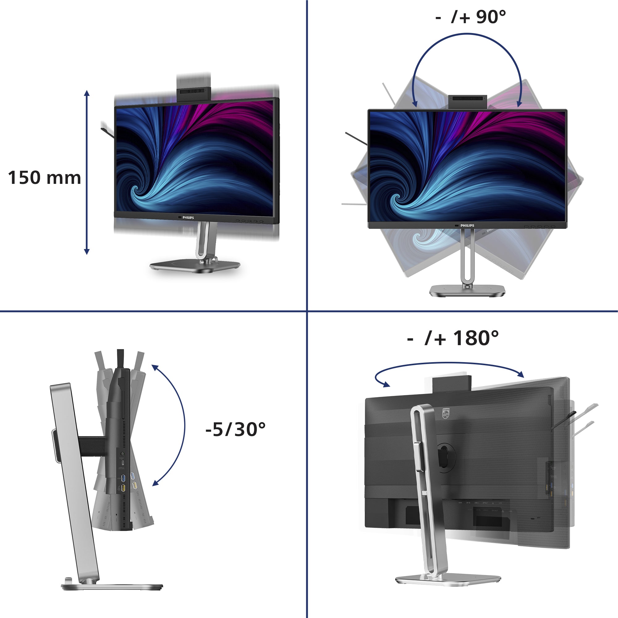 PHILIPS 24B2U4301H/00 23.8p