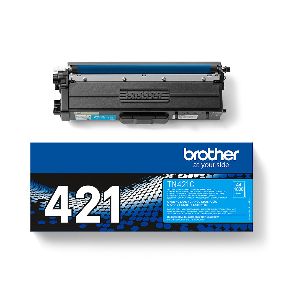 BROTHER TN421C Toner Cartouche Cyan 1.800 pages pour Brother HL-L8260CDW, L8360CDW