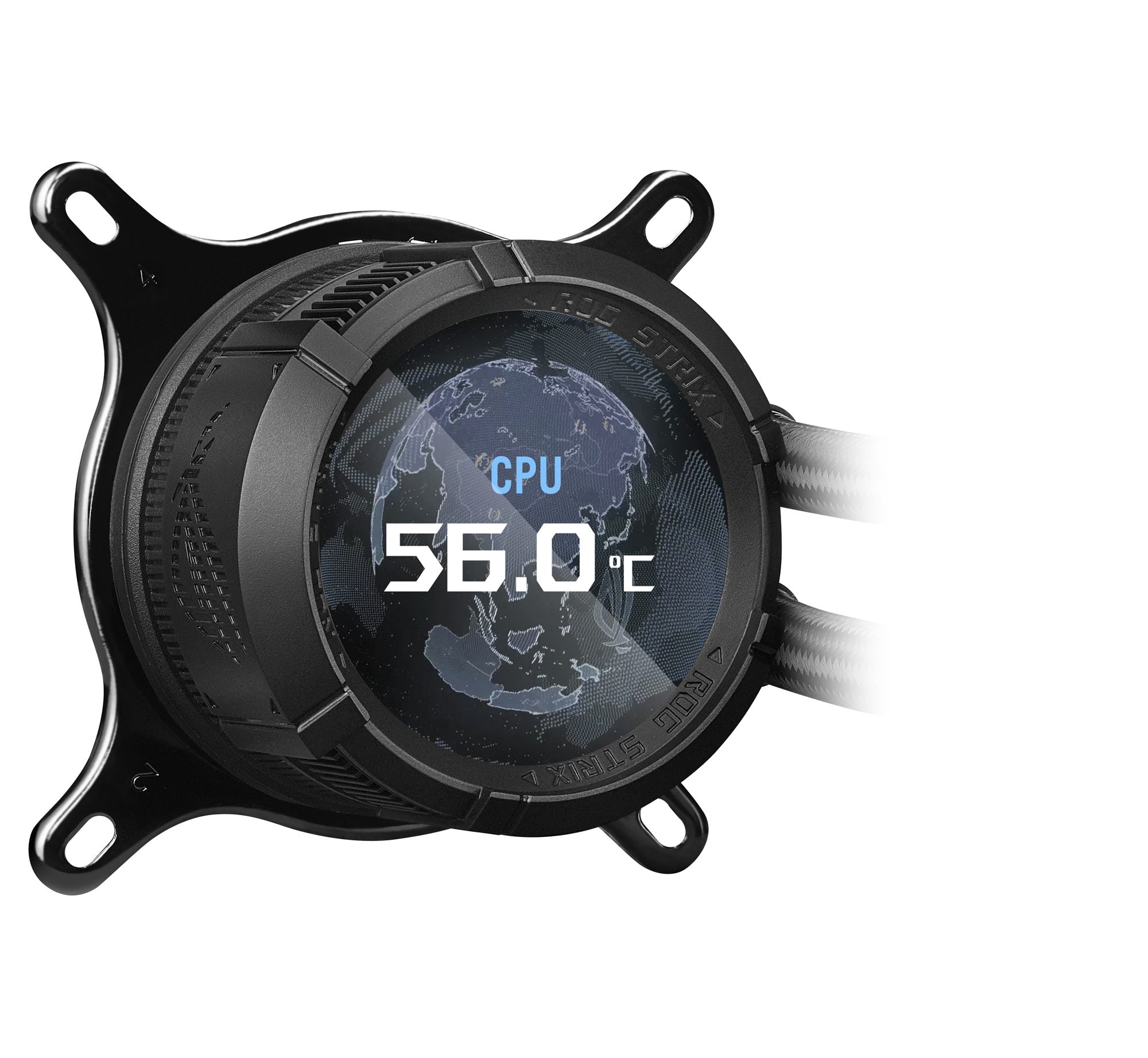 ASUS ROG Strix LC III ARGB LCD all-in-one CPU liquid cooler with 2.1 IPS LCD Aseteks new Gen7 v2 pump and premium ROG ARGB fans