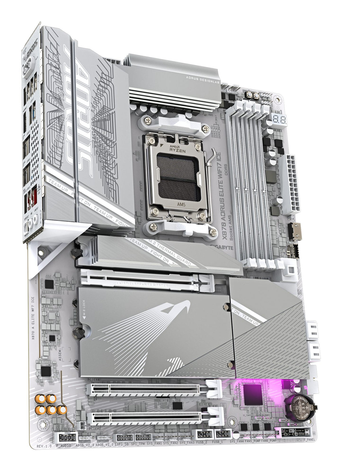 GIGABYTE X870 AORUS ELITE WIFI7 ICE AMD X870 Emplacement AM5 ATX