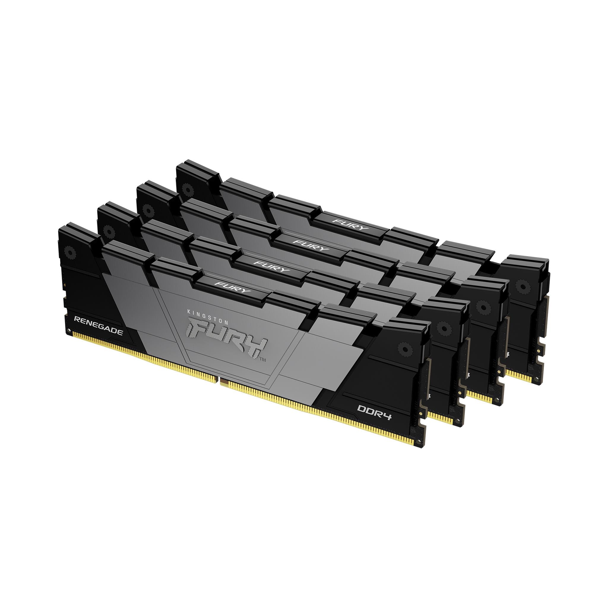 KINGSTON 64Go 3600MT/s DDR4 CL16 DIMM Kit of 4 1Gx8 FURY Renegade Black