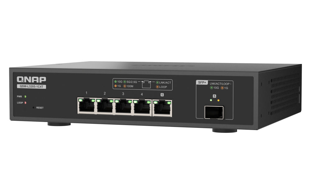 QSW-L3205-1C4T 4 ports 10Gbps 1 port 1
