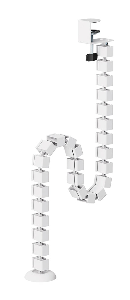 NEOMOUNTS Cable Spine Organizer for sit/stand desk frames clamp mounted white