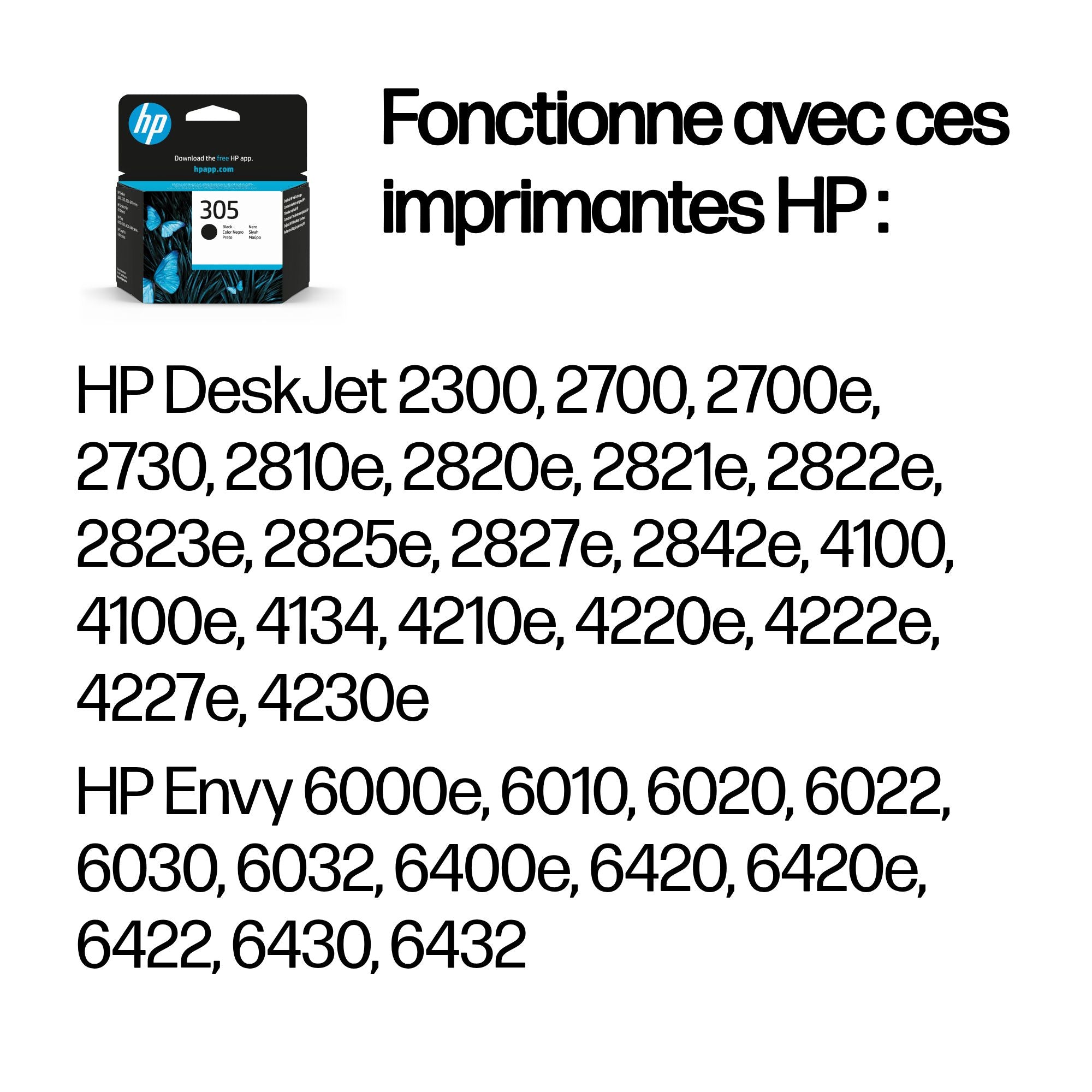HP 305 Black Original Ink Cartridge