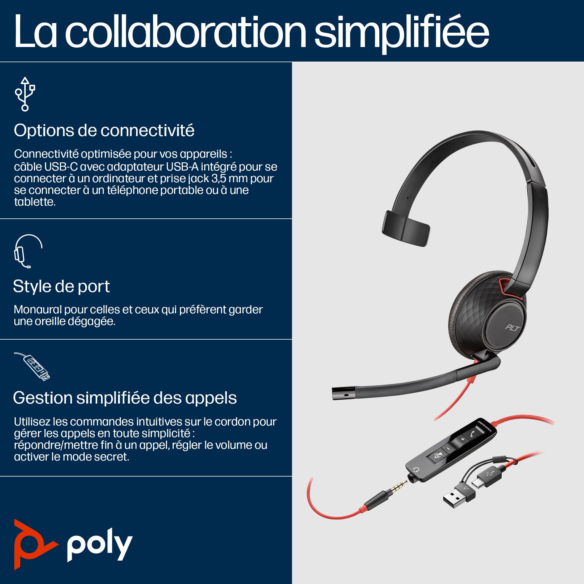 Poly BW 5210 USB-C HS+USB-C/A Bulk