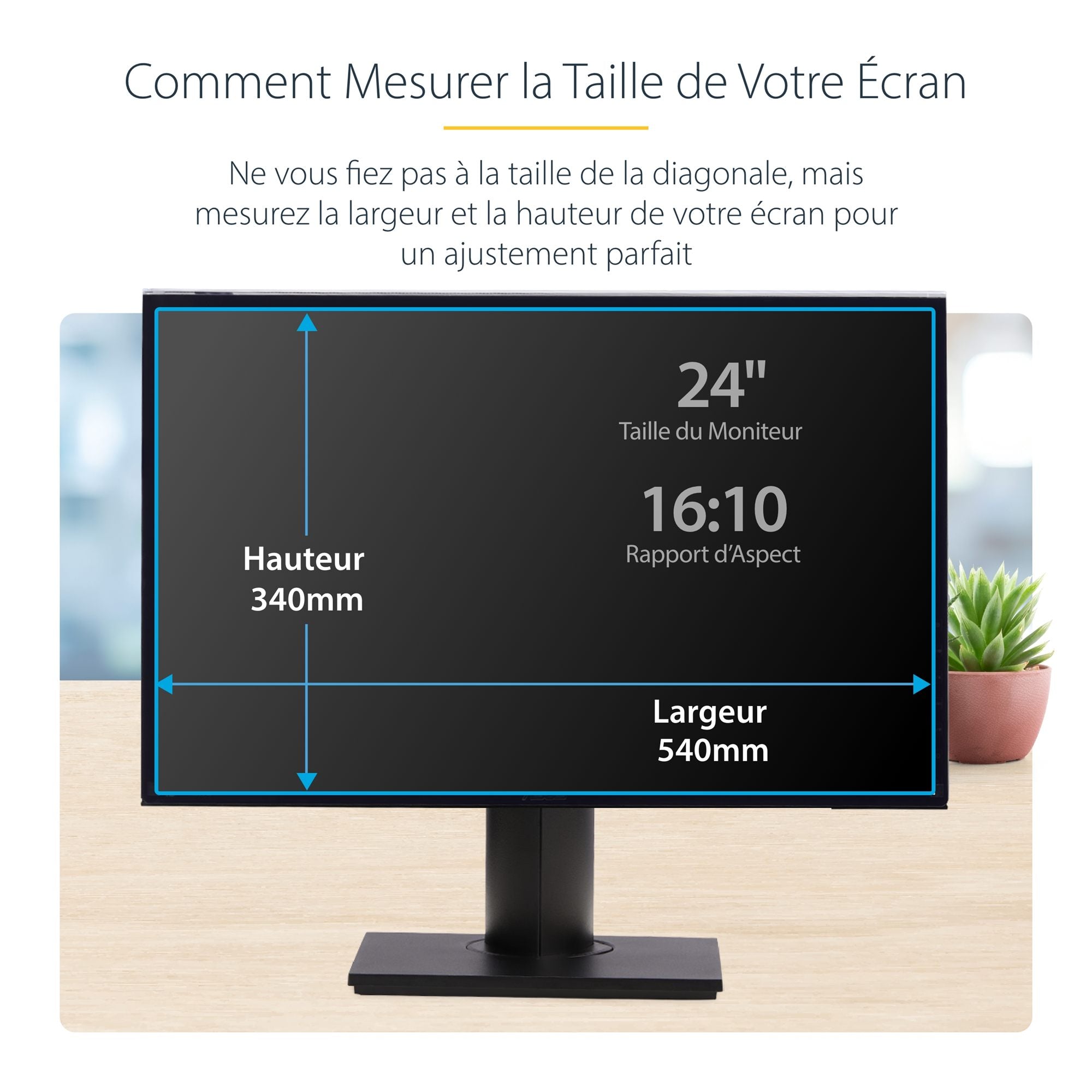 24" Monitor Privacy Screen Hanging