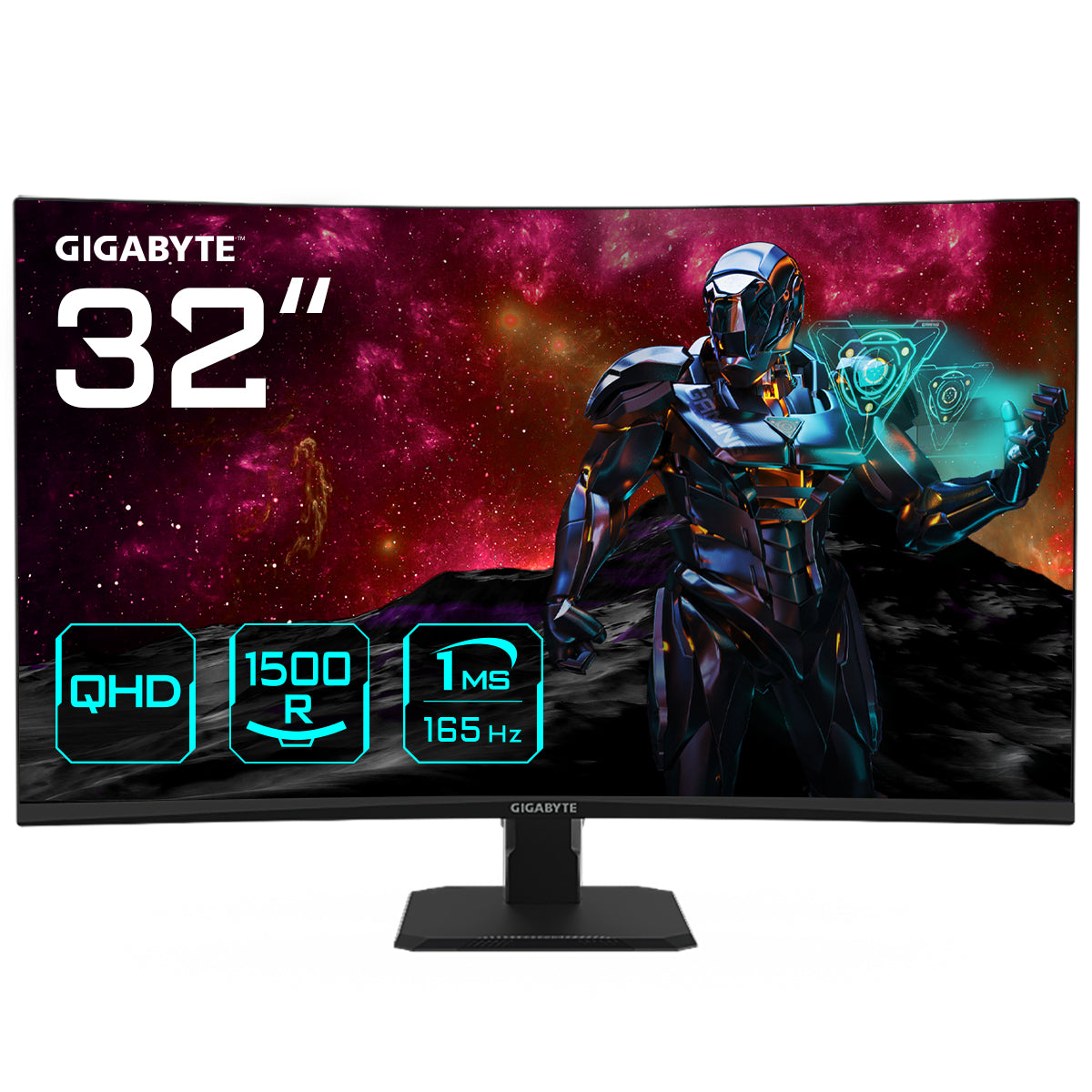 "GIGABYTE GS32QC écran plat de PC 80 cm (31.5"") 2560 x 1440 pixels Quad HD LCD Noir"