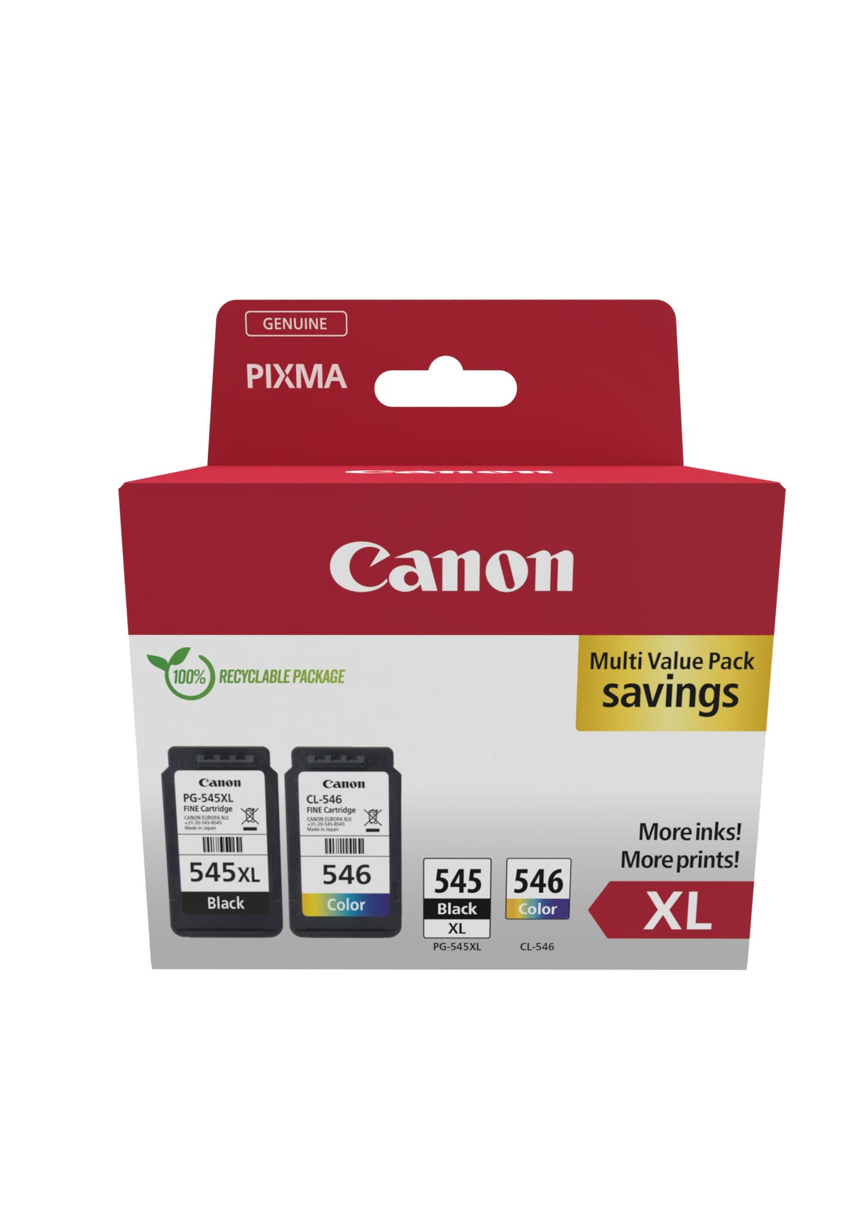 CANON PG-545XL/CL-546XLPHOTO Ink Cartridge VALUE BLSEC