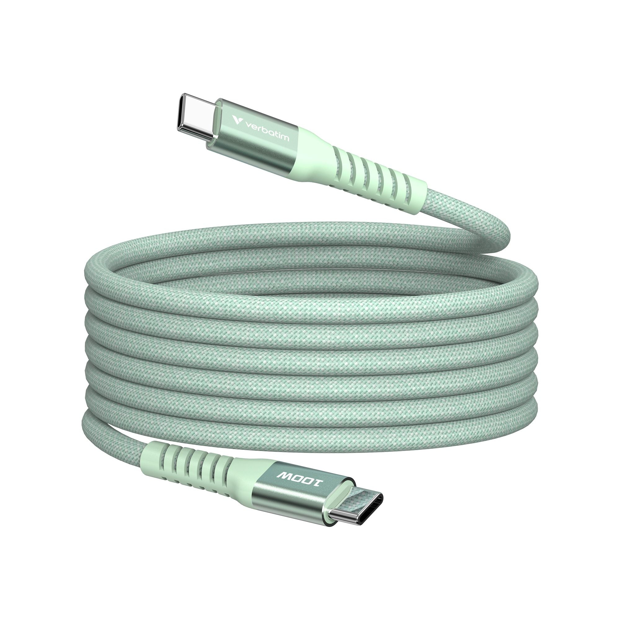 VERBATIM SYNC & CHARGE USB C TO USB C 100W MAGNETIC 120 CM - GREEN WCF (P)