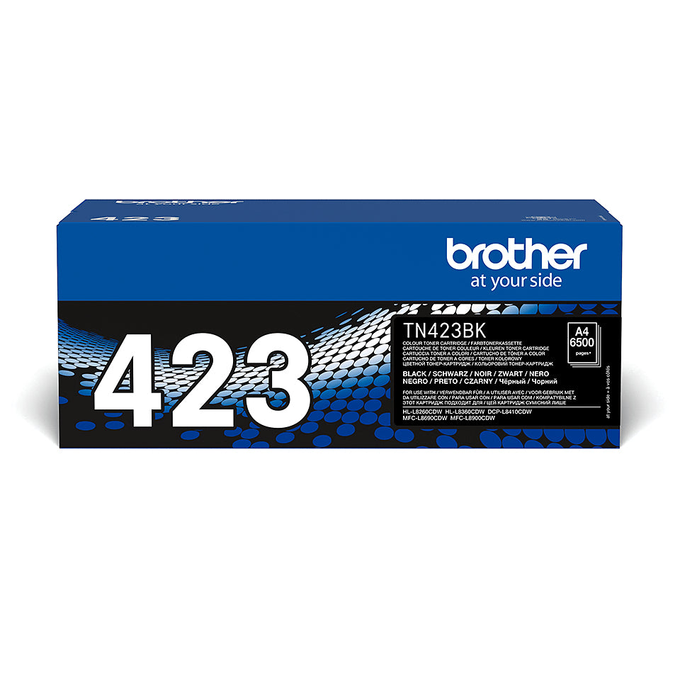 BROTHER TN423BK Toner Cartouche Noir Grande Capacité 6.500 pages pour Brother HL-L8260CDW, L8360CDW