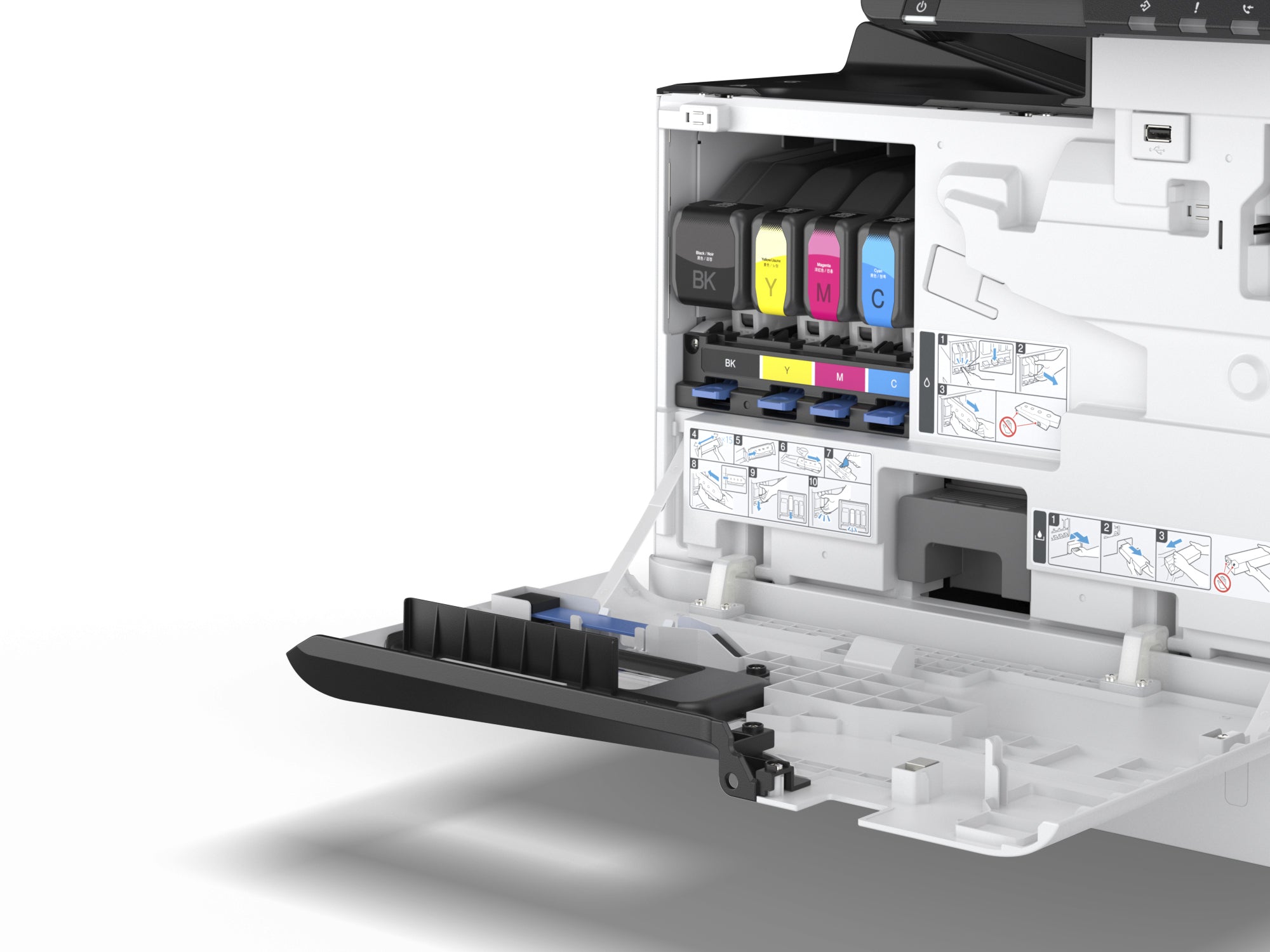 Epson WorkForce Enterprise AM-C400 - appareil d'impression tout-en-un - impression, numérisation, copie, fax 600 x 1200 DPI A4 DUPLEX DADF 40ppm Wi-Fi AirPrint