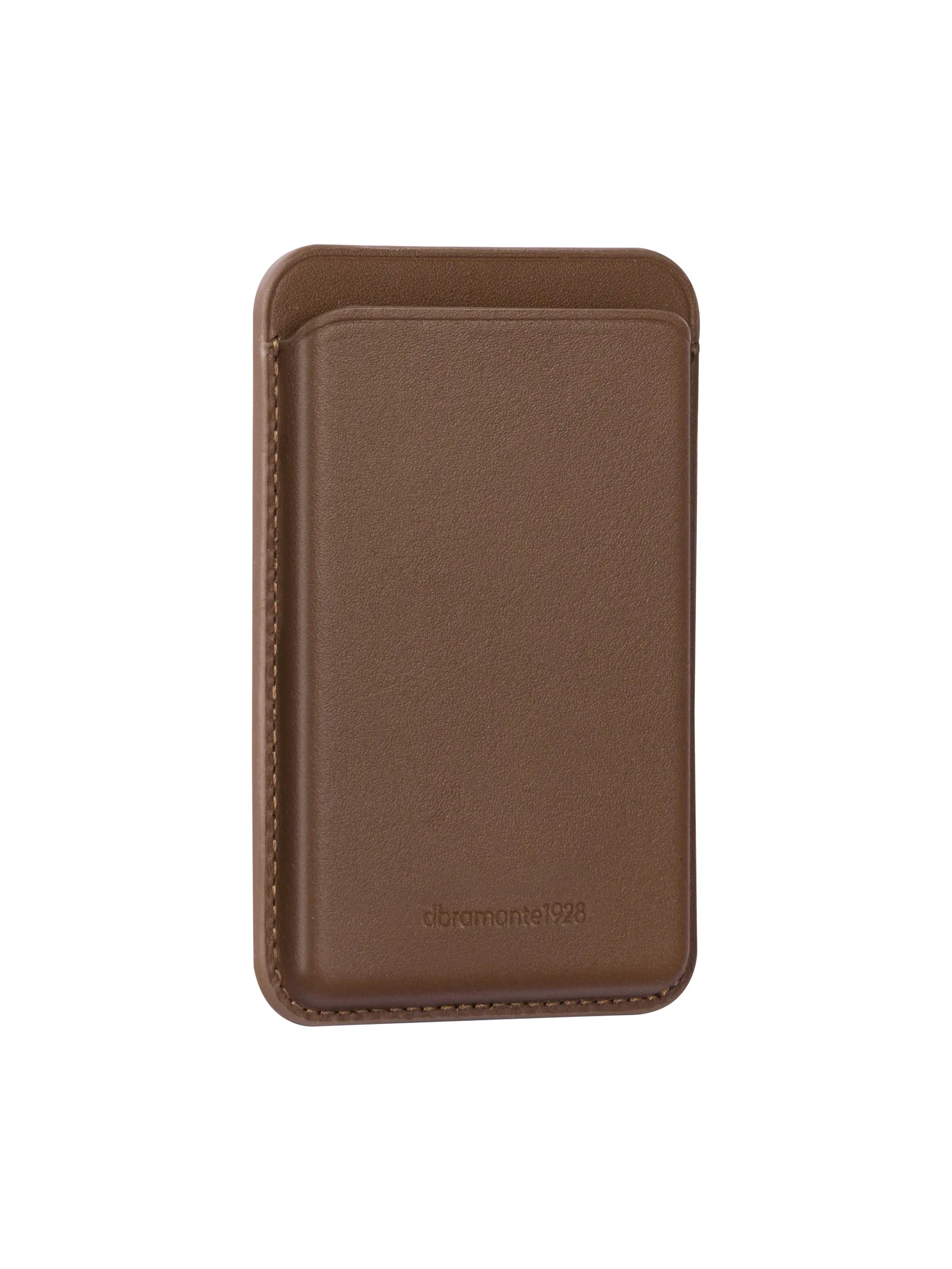 Leather wallet with MagSafe Dark Tan