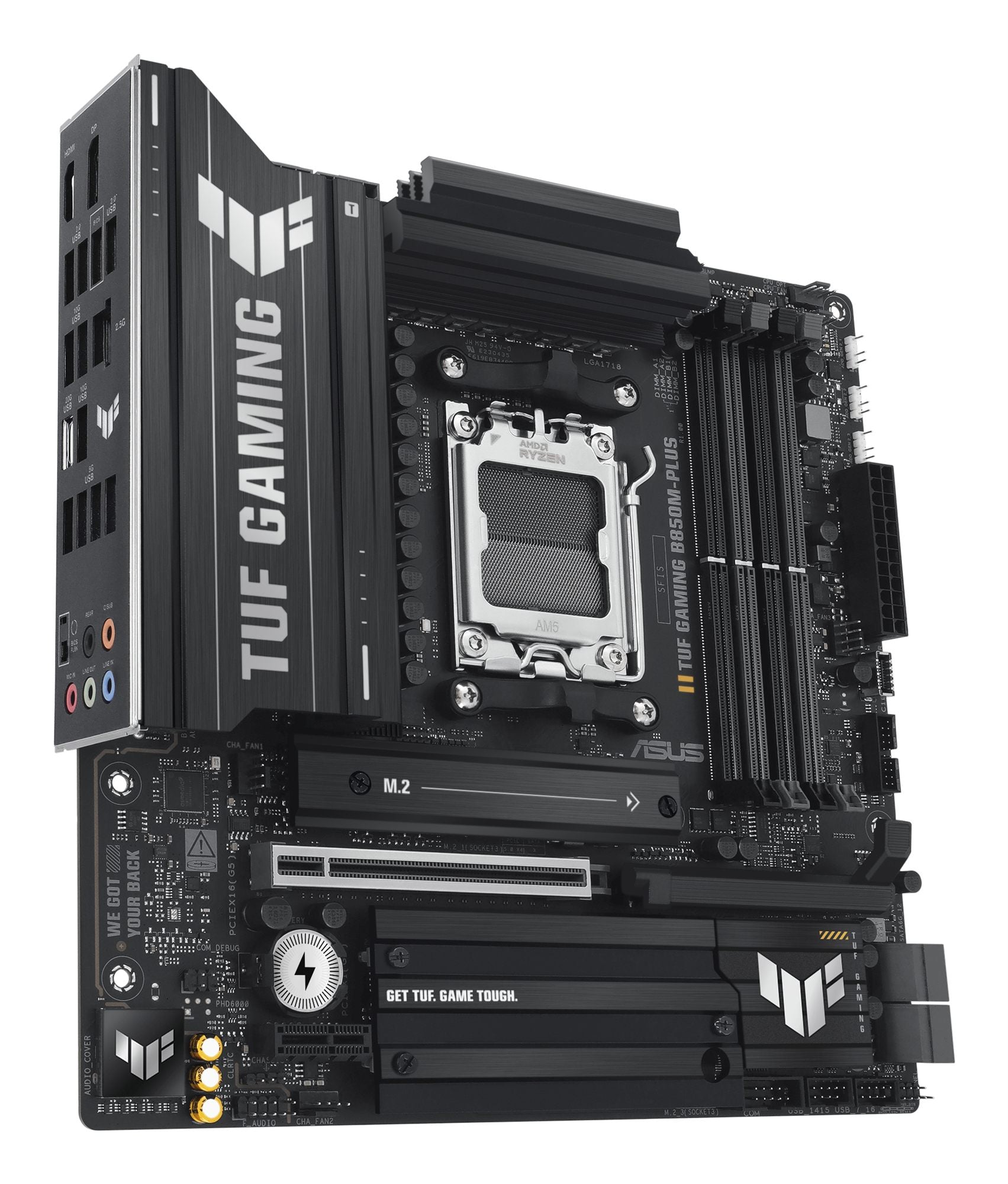 ASUS TUF GAMING B850M-PLUS AM5 DDR5 micro ATX MB 1xHDMI 1xDP 3xM.2 4xSATA