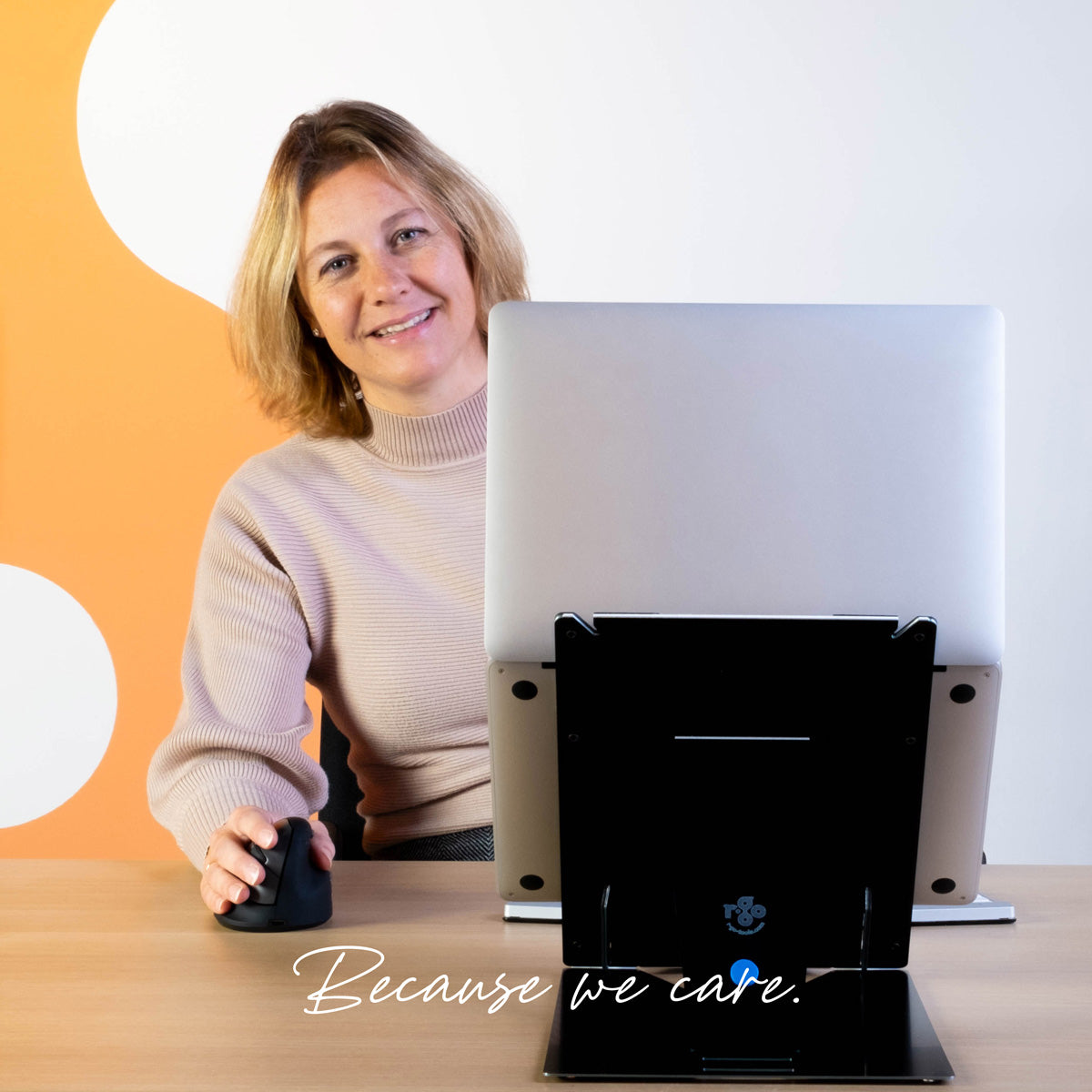 R-GO TOOLS Support pour PC portable & tablette Riser Duo