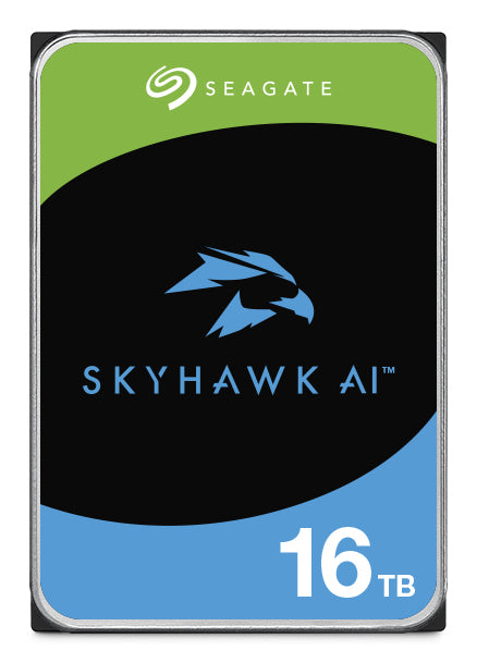 SEAGATE Surveillance Video Optimized AI Skyhawk 16To HDD SATA 6Gb/s 512Mo cache 3.5p CMR Helium