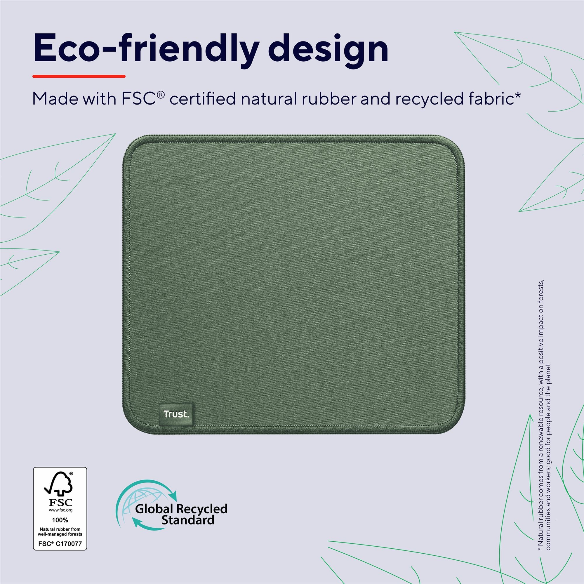 TRUST Tapis de souris BOYE ECO - Green