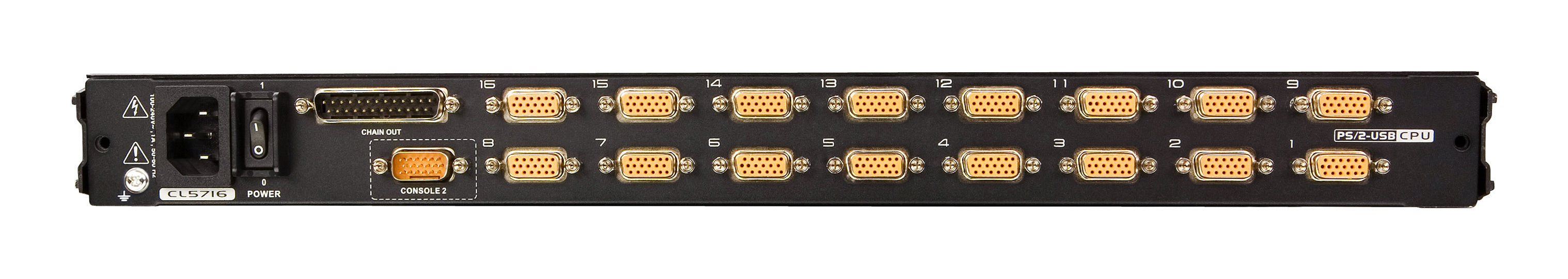 ATEN CL5716M support d'ordinateurs 43,2 cm (17") 1280 x 1024 pixels Métal, Plastique Noir 1U