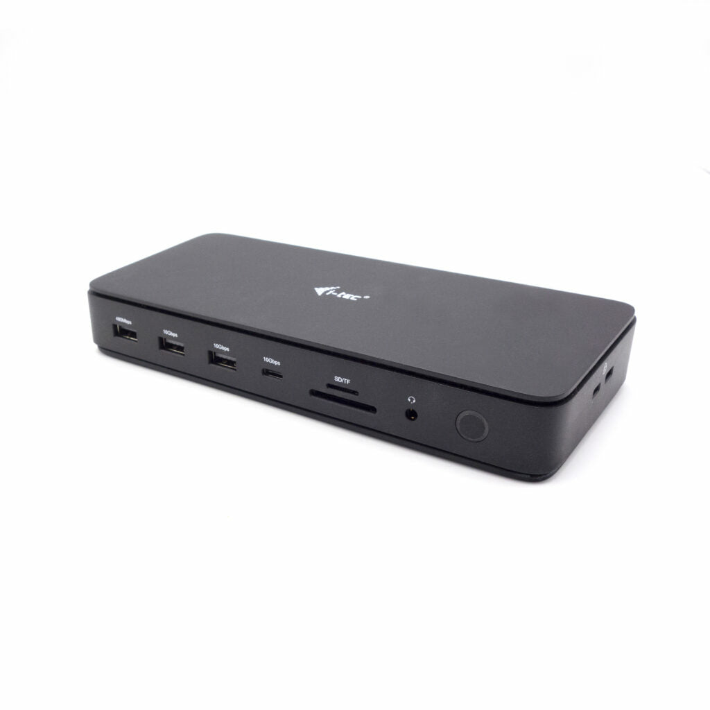 I-TEC Thunderbolt 4 2x Display Dock Generation 3 7x USB + thereof 1x TB4 2.5GLAN PD 92W 1m TB4 Cable SD/TF cardreader 3.5 mm Audio