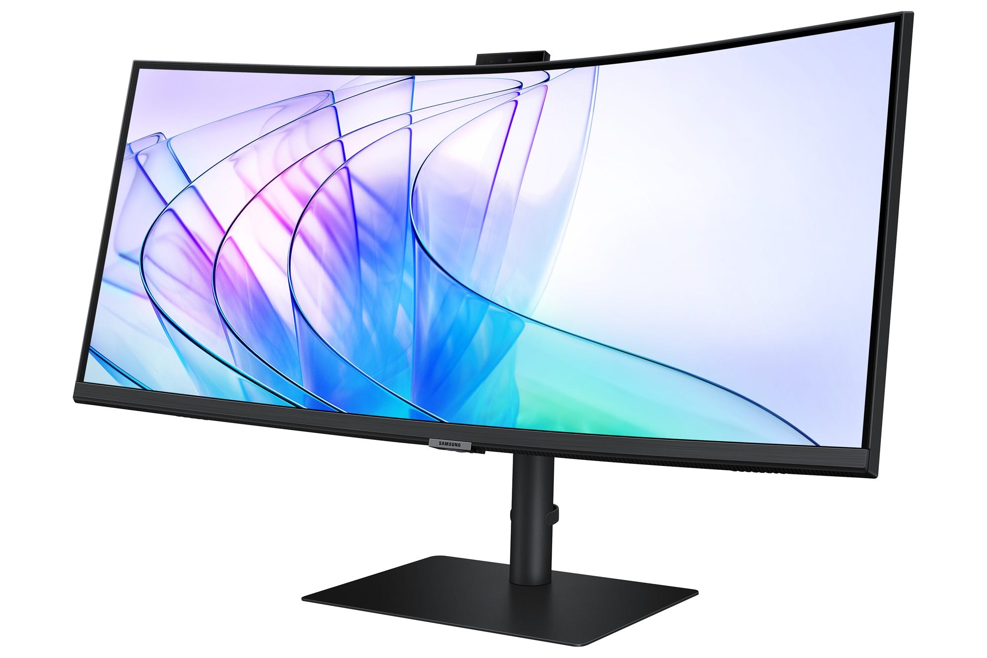 SAMSUNG ViewFinity S6 S34C652VAU Ecran incurvé 34p avec WEBCAM UWQHD 3440 x 1440 @100Hz VA 350cd/m² HDR10 5ms HDMI DP USB-C 90W HP