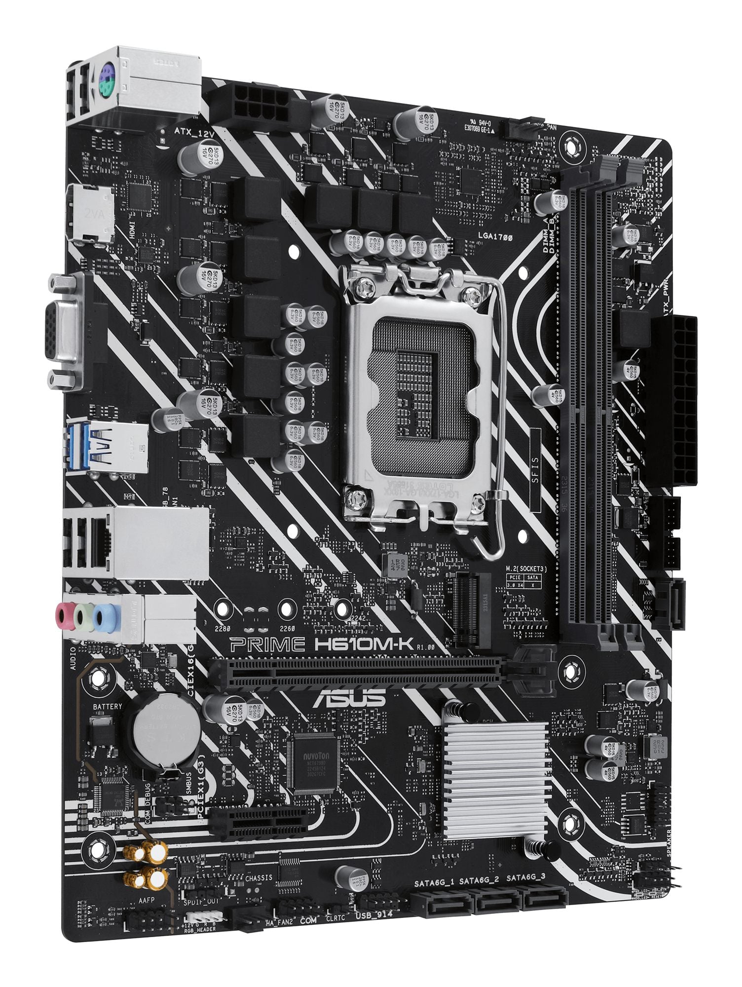 ASUS PRIME H610M-K LGA 1700 2DDR5 microATX 4xSATA MB 1xHDMI 2.1 1xD-Sub 1xM.2