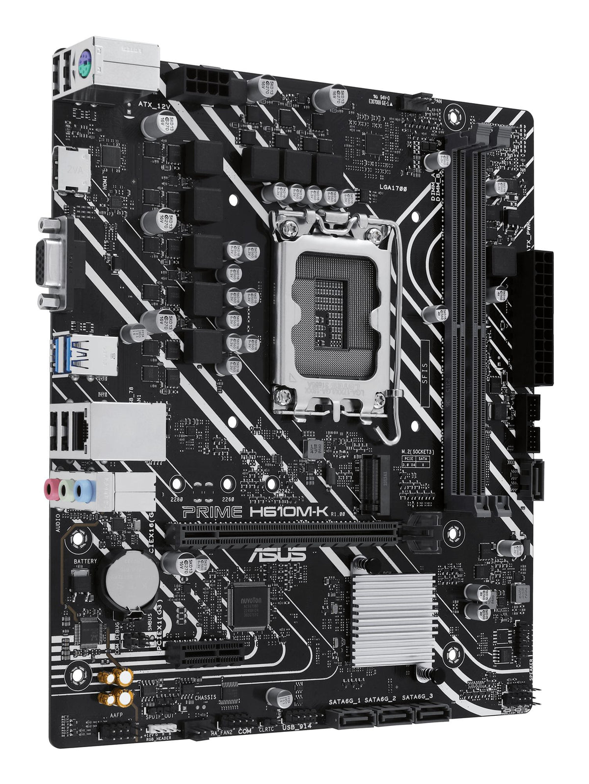 ASUS PRIME H610M-K LGA 1700 2DDR5 microATX 4xSATA MB 1xHDMI 2.1 1xD-Sub 1xM.2