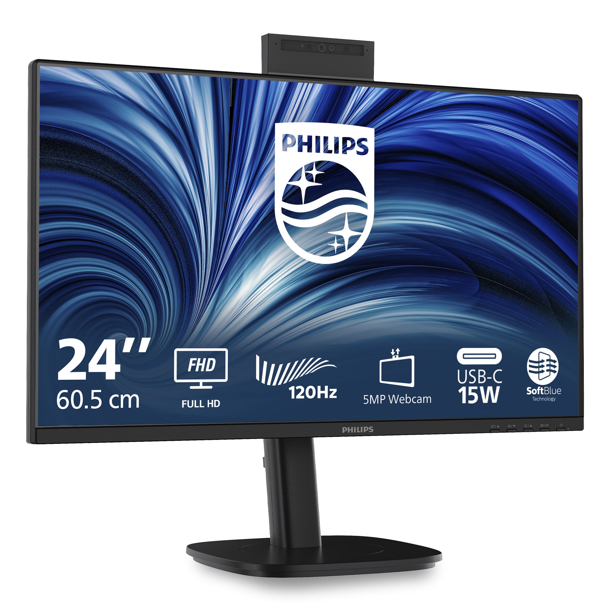PHILIPS 23.8p 1920x1080 120Hz IPS Flat H/A 150 MM SoftBlue Technology Smart Link Sync Second Screen Harmony TUV EyeSafe USB
