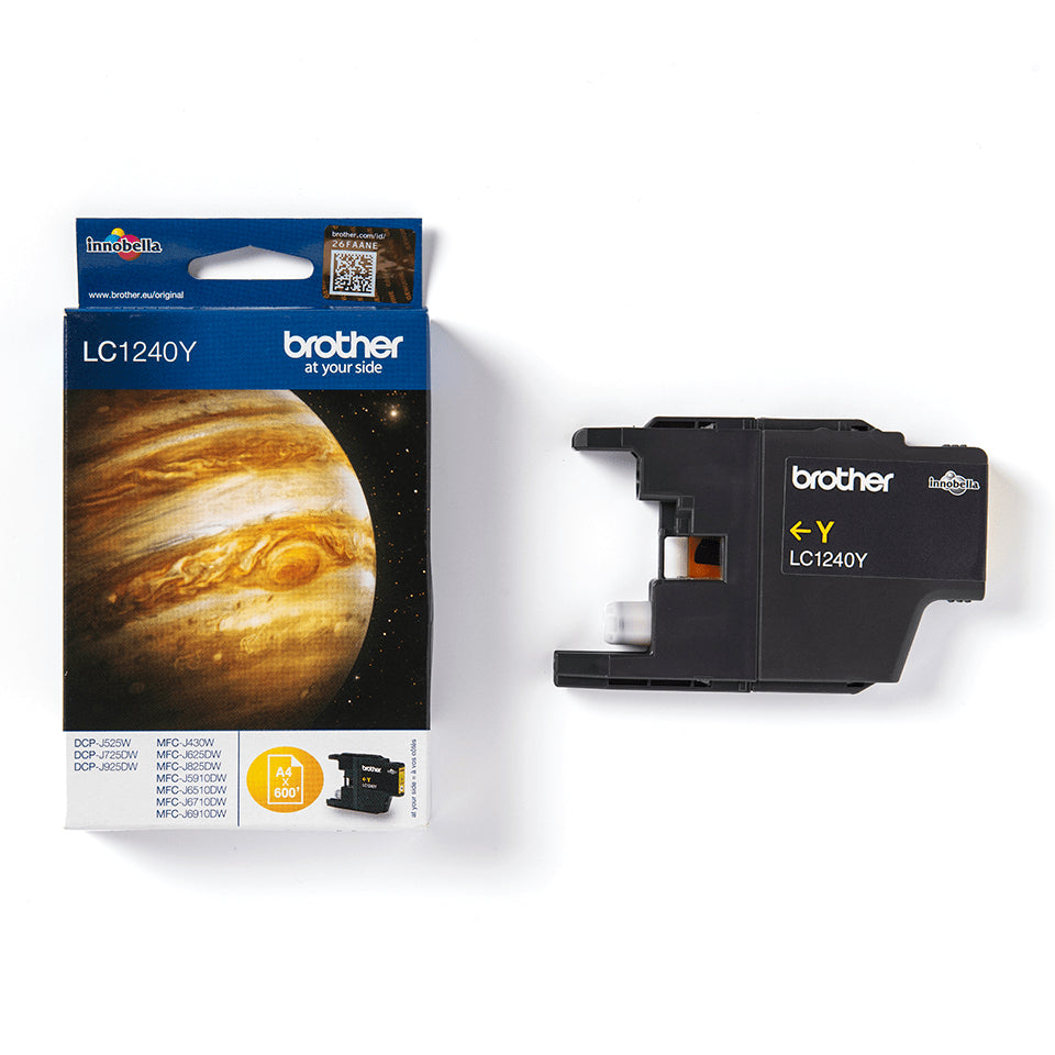 BROTHER LC-1240 cartouche d encre jaune haute capacité 600 pages pack de 1