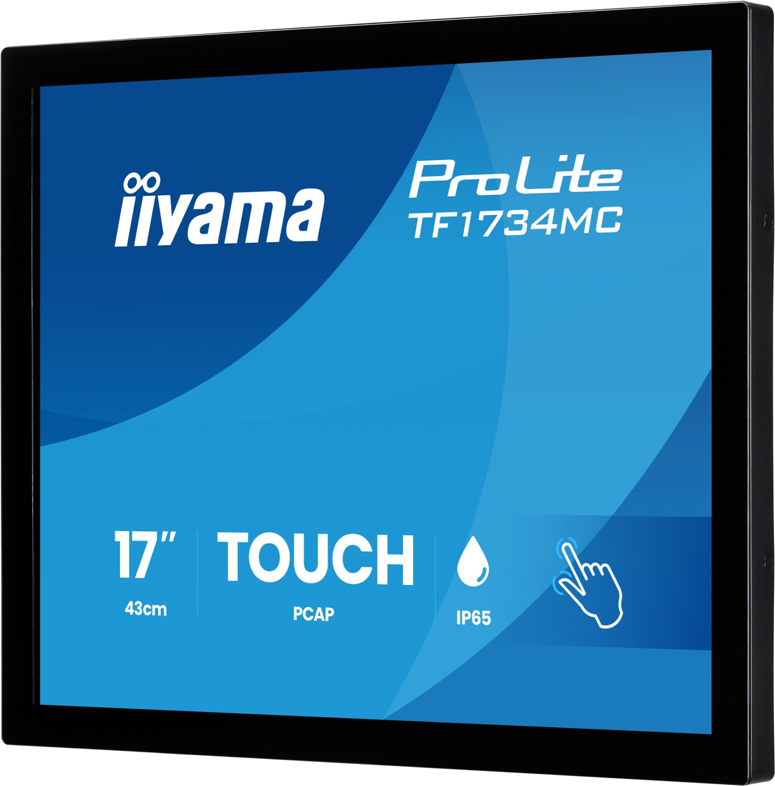 Iiyama 17 inch frameless PCAP touch monitor 1280x1024 10 point HDMI DisplayPort VGA open frame VESA