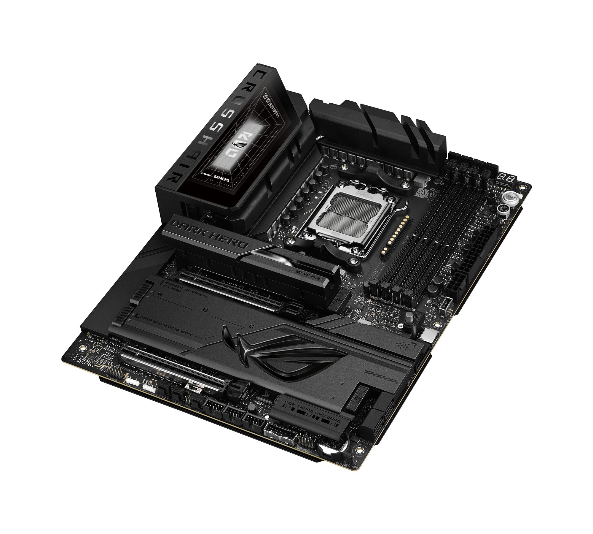 ASUS ROG CROSSHAIR X870E DARK HERO AM5 DDR5 ATX motherboard 2xPCIe 5.0 5xM.2 1xHDMI
